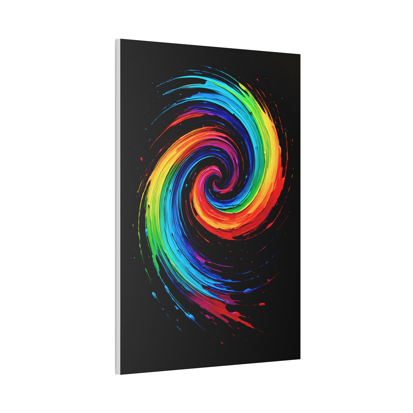 Colorful Swirl Canvas Art - Cyclone Design