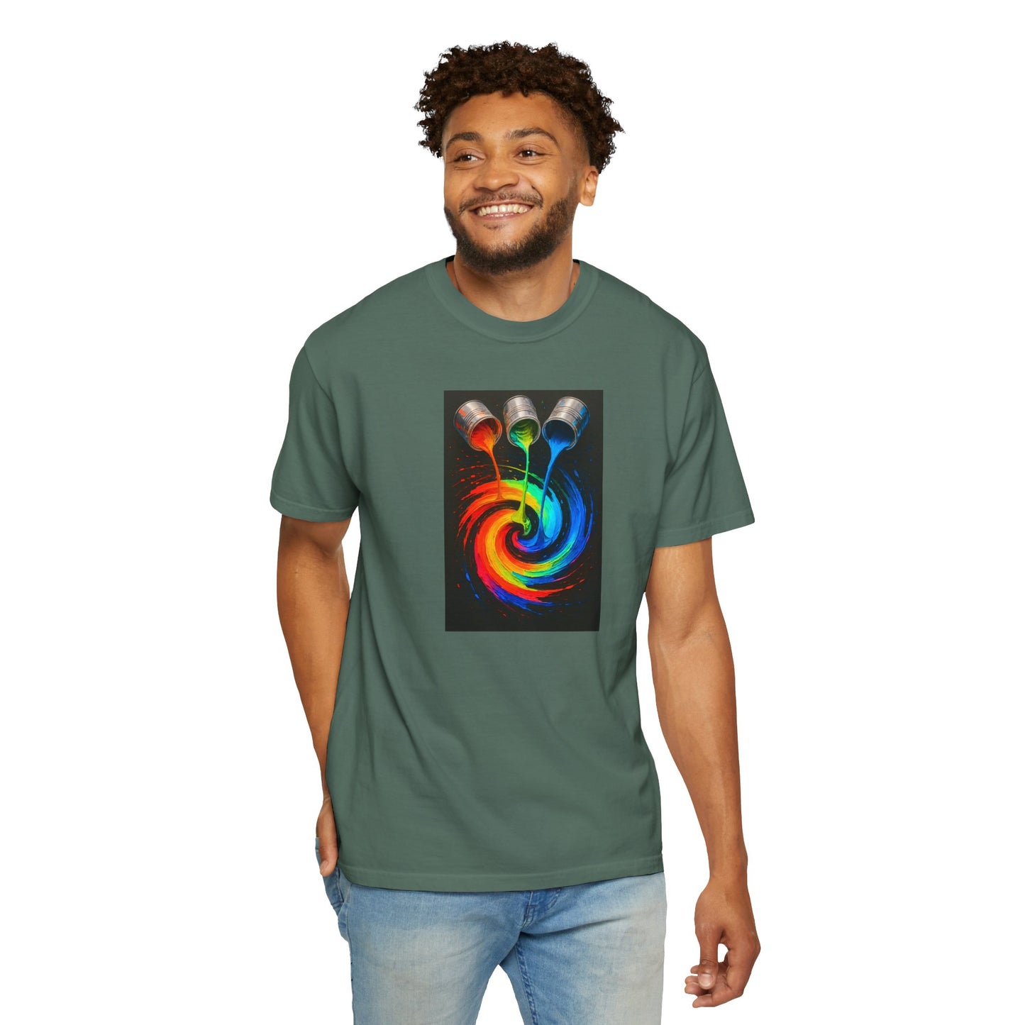 Colorful Artistic T-Shirt - Melt Design