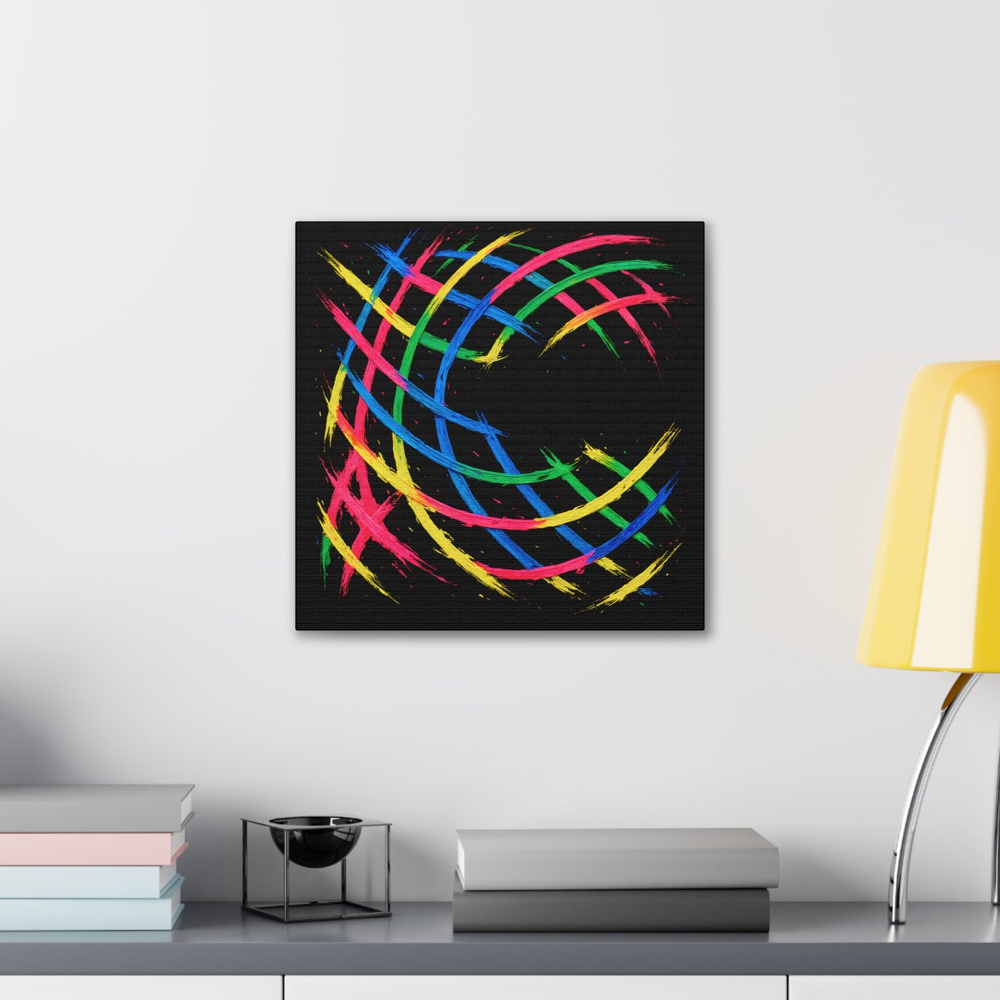 Modern Wall Art Canvas Print - Weave Design