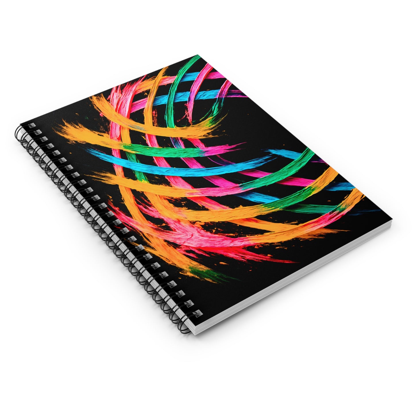 Vibrant Spiral Notebook - Weave Design