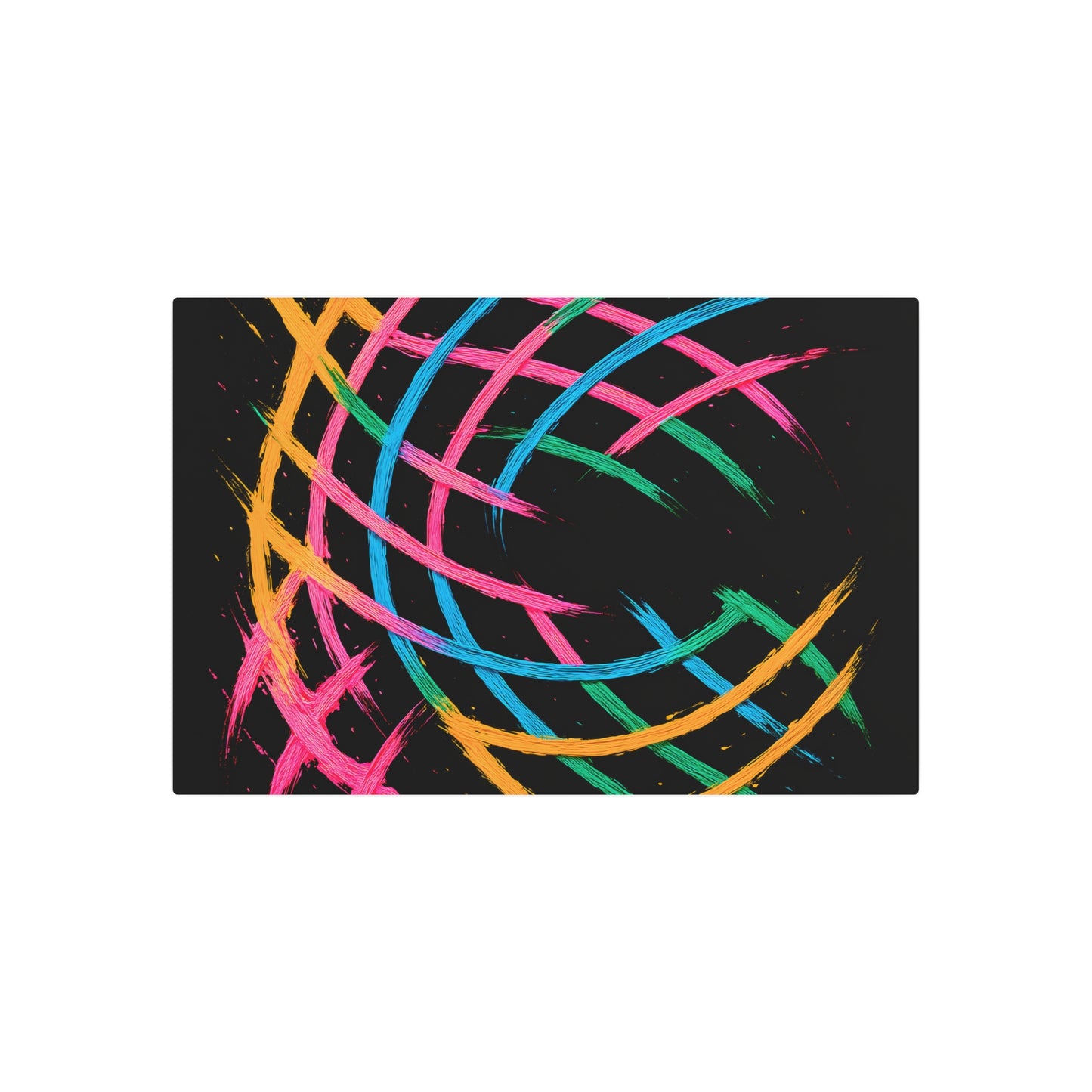 Colorful Wall Décor Metal Art - Weave Design