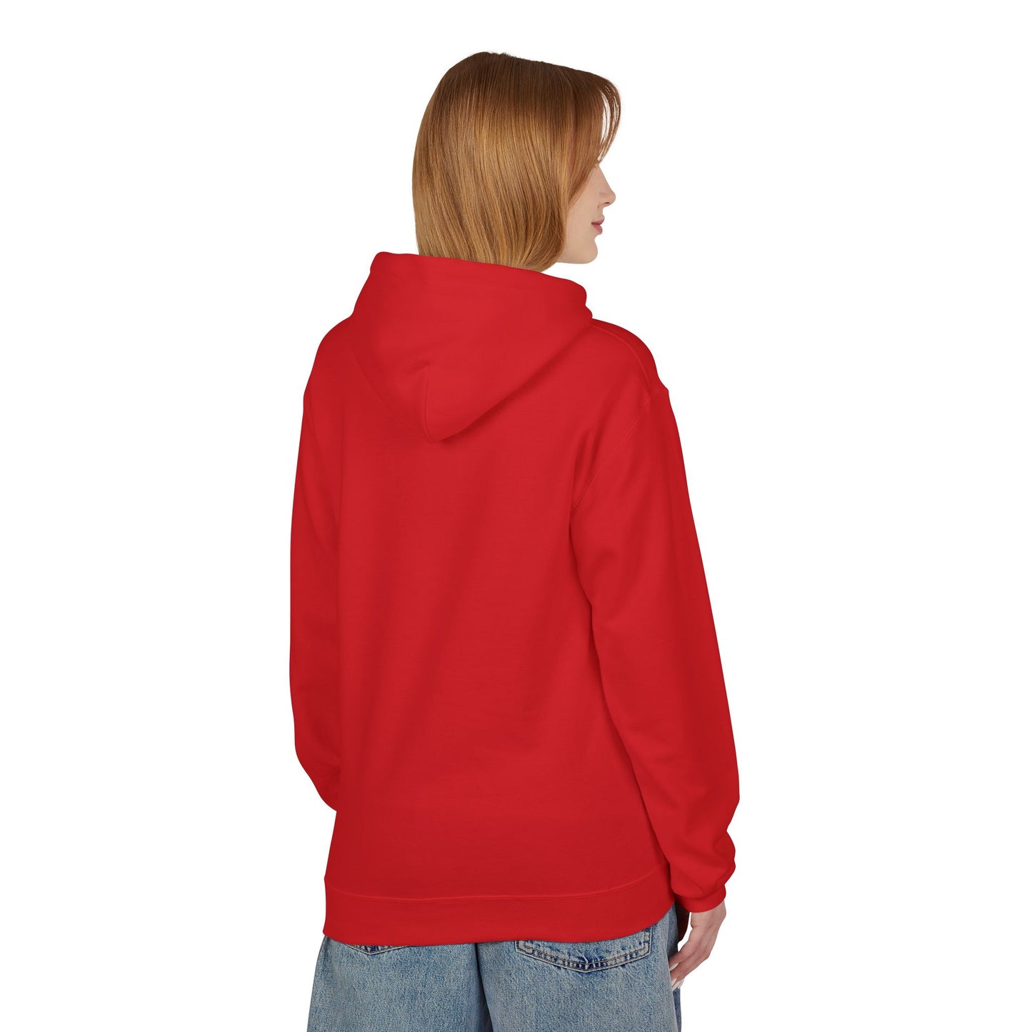 Colorful Wave Fleece Hoodie - Weave Design