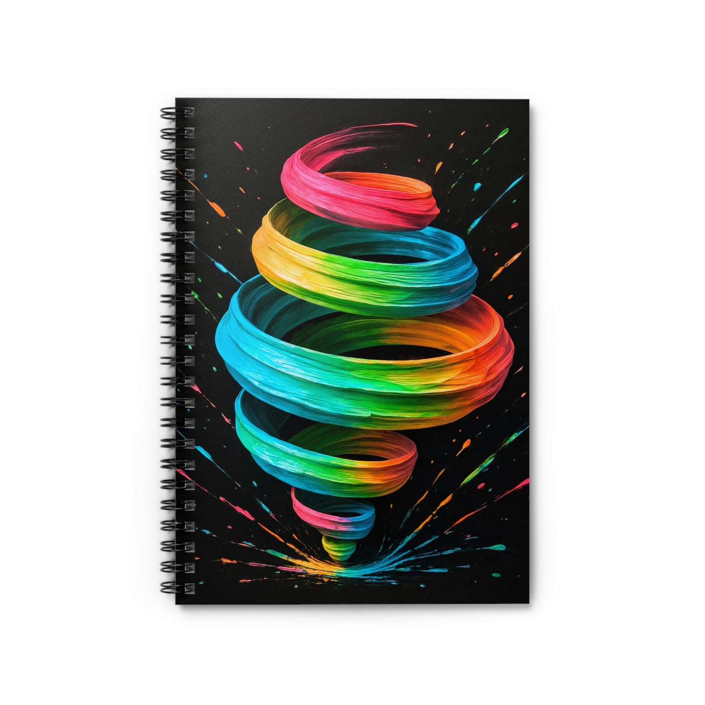 Vibrant Swirl Notebook - Cyclone Design