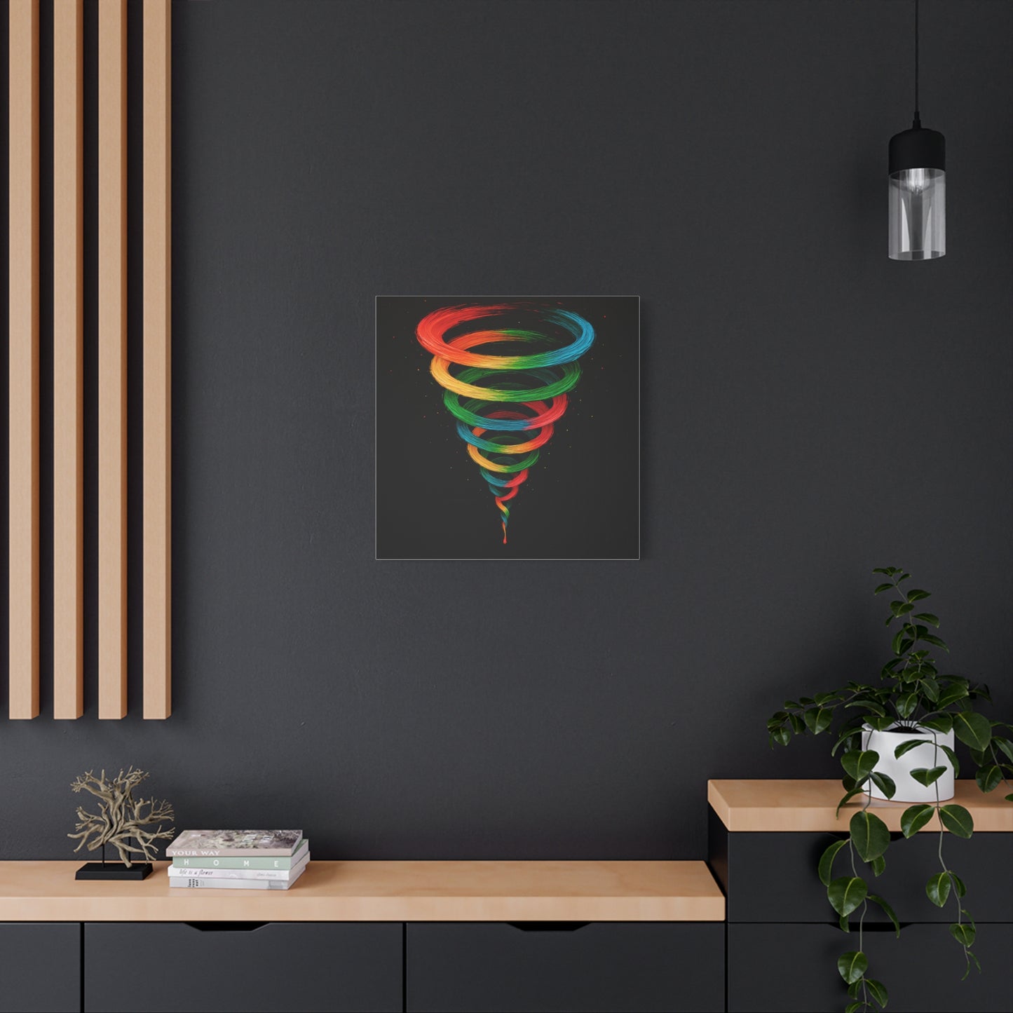 Vibrant Tornado Canvas Wall Art - Cyclone Design