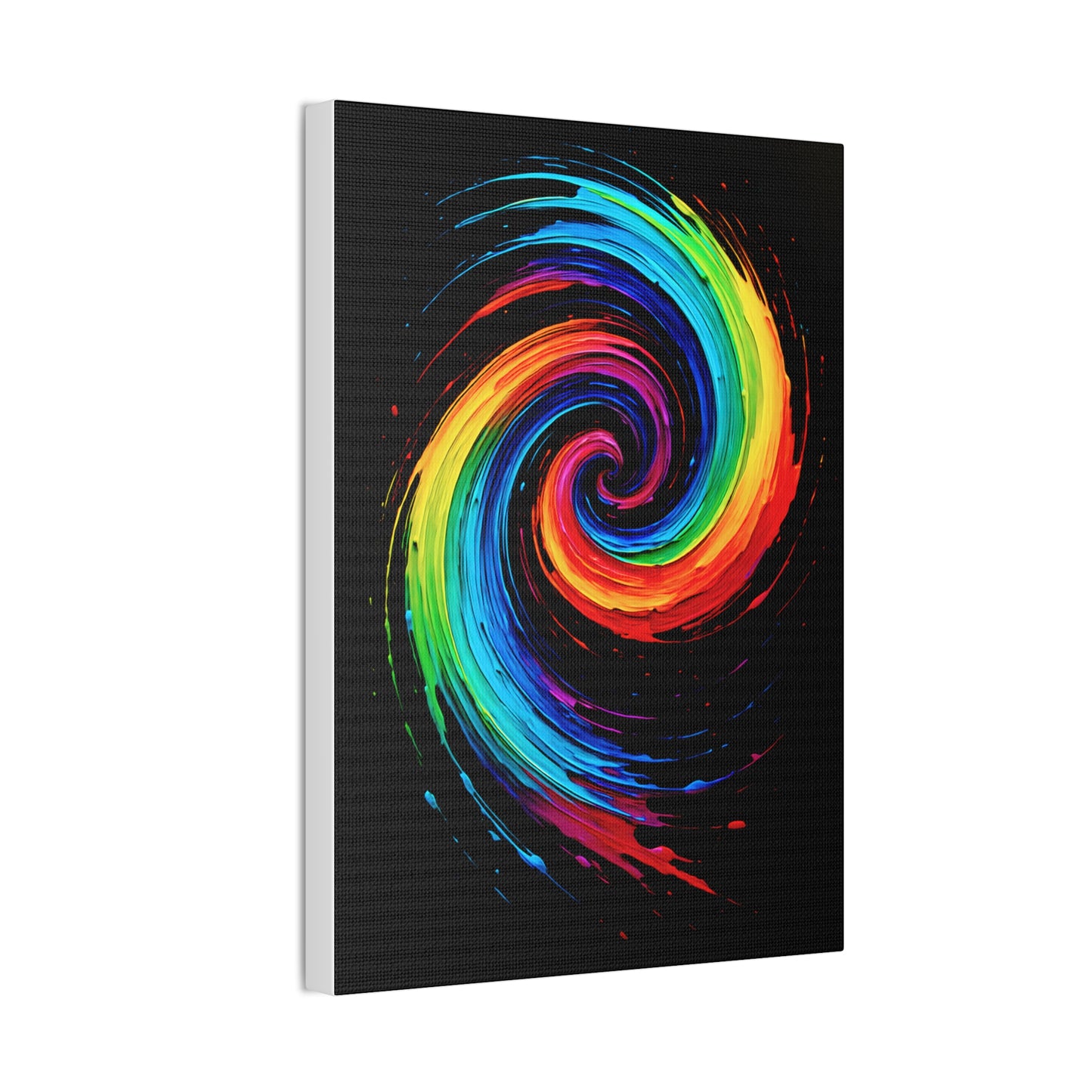Colorful Swirl Canvas Art - Cyclone Design