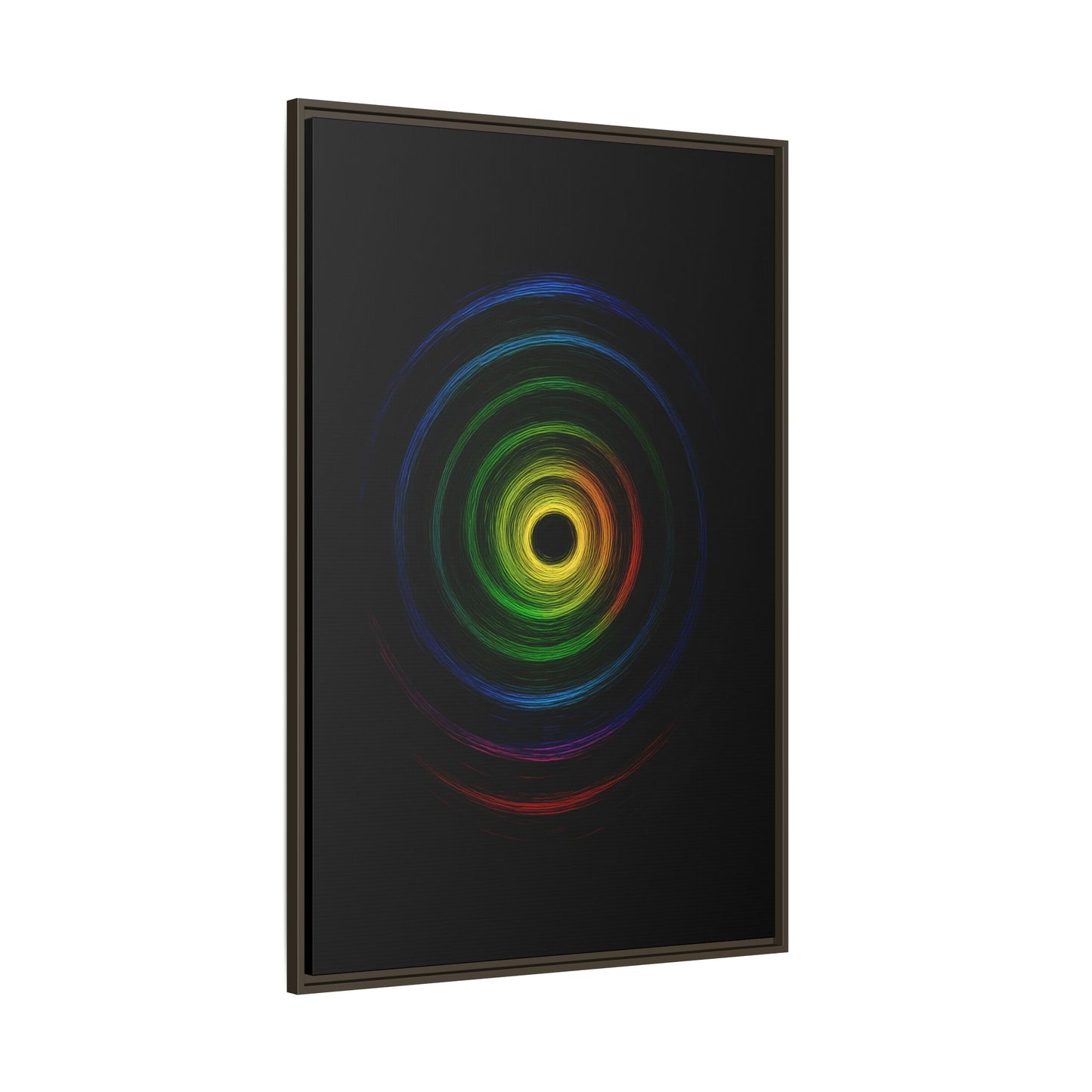 Framed Colorful Ripple Art Print - Cyclone Design