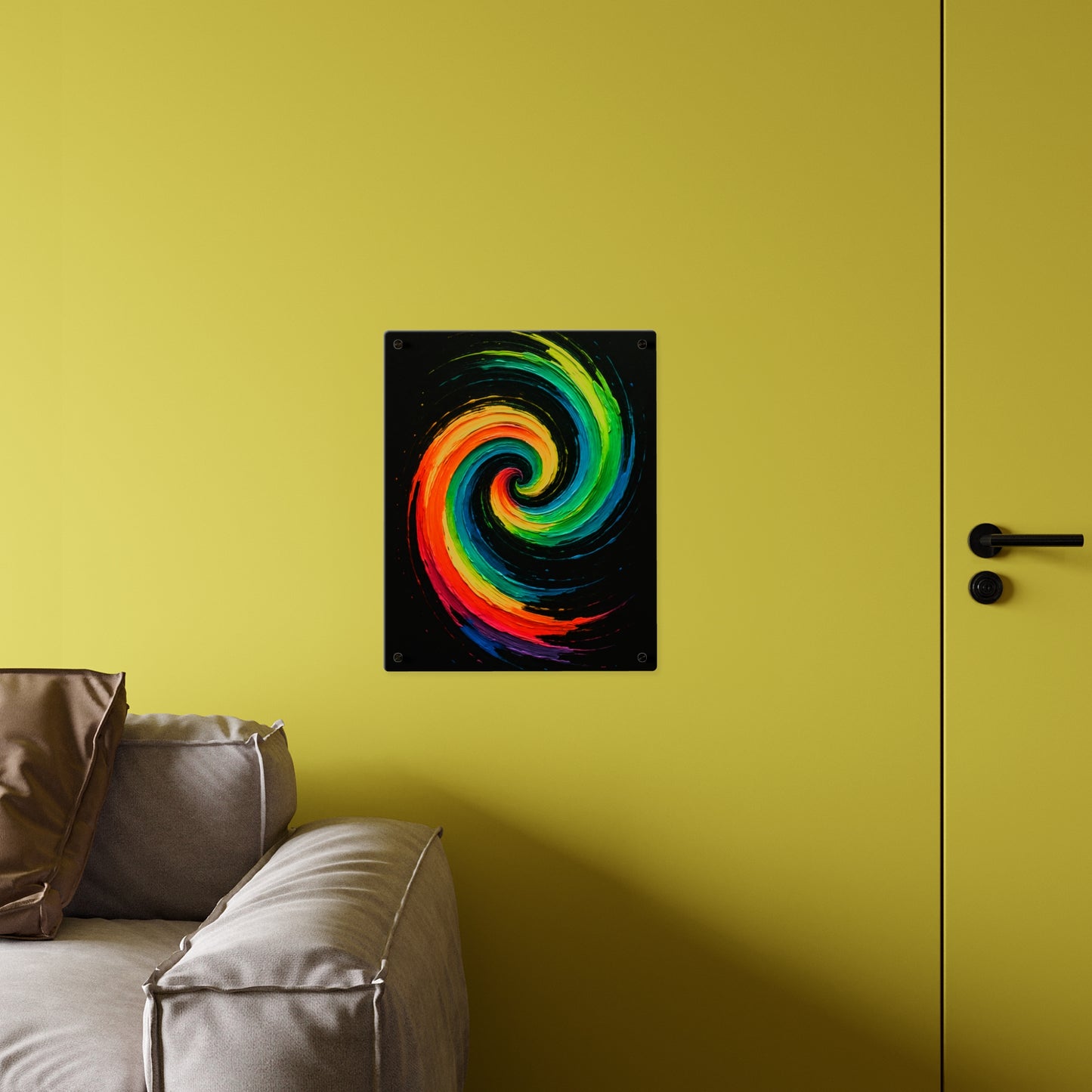 Vibrant Acrylic Wall Art - Cyclone Design