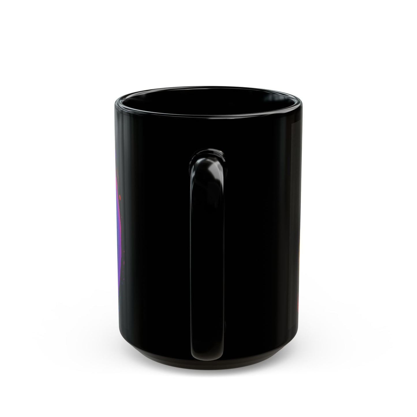 Black Ceramic Mug for Coffee - Melt Design