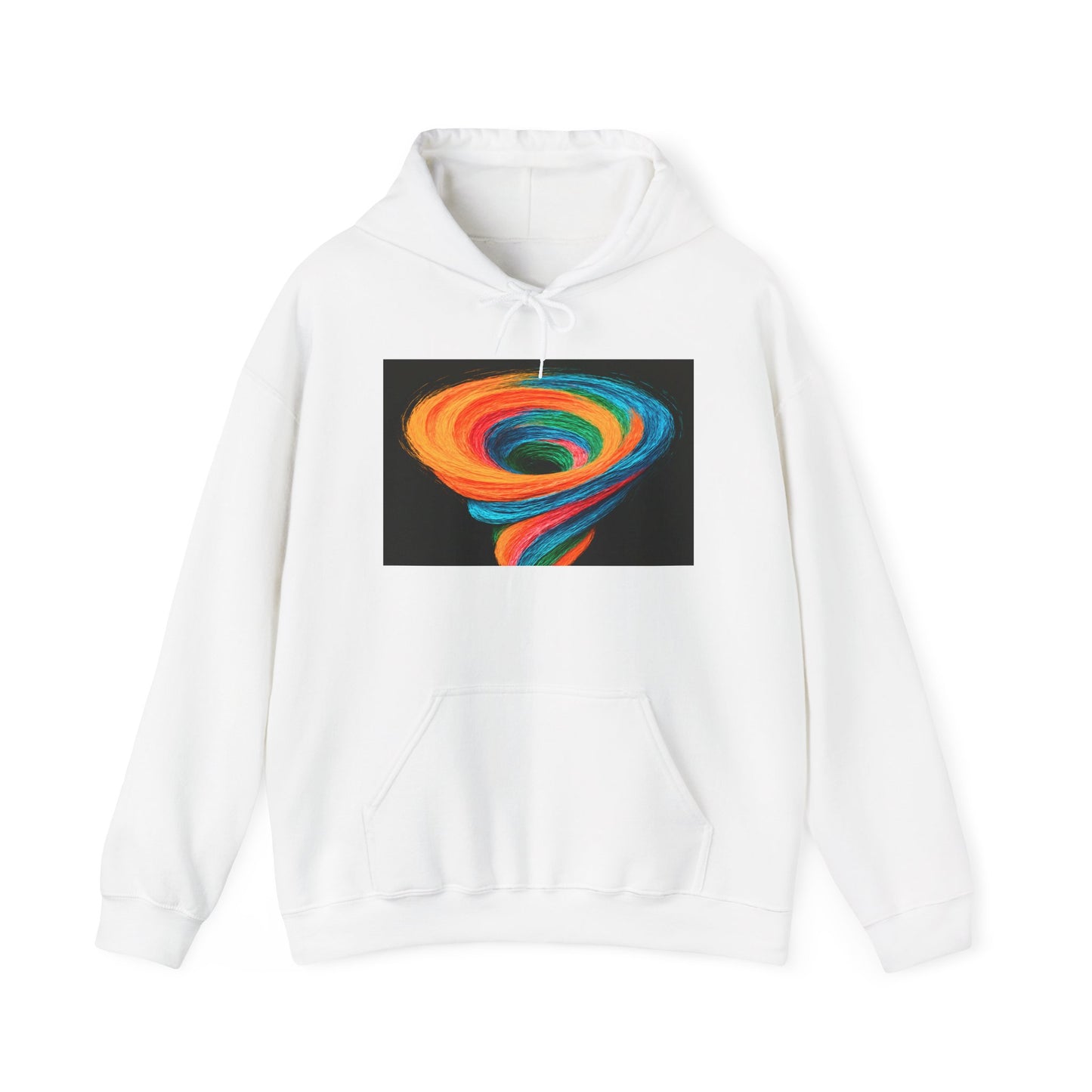 Colorful Tornado Unisex Hoodie - Cyclone Design