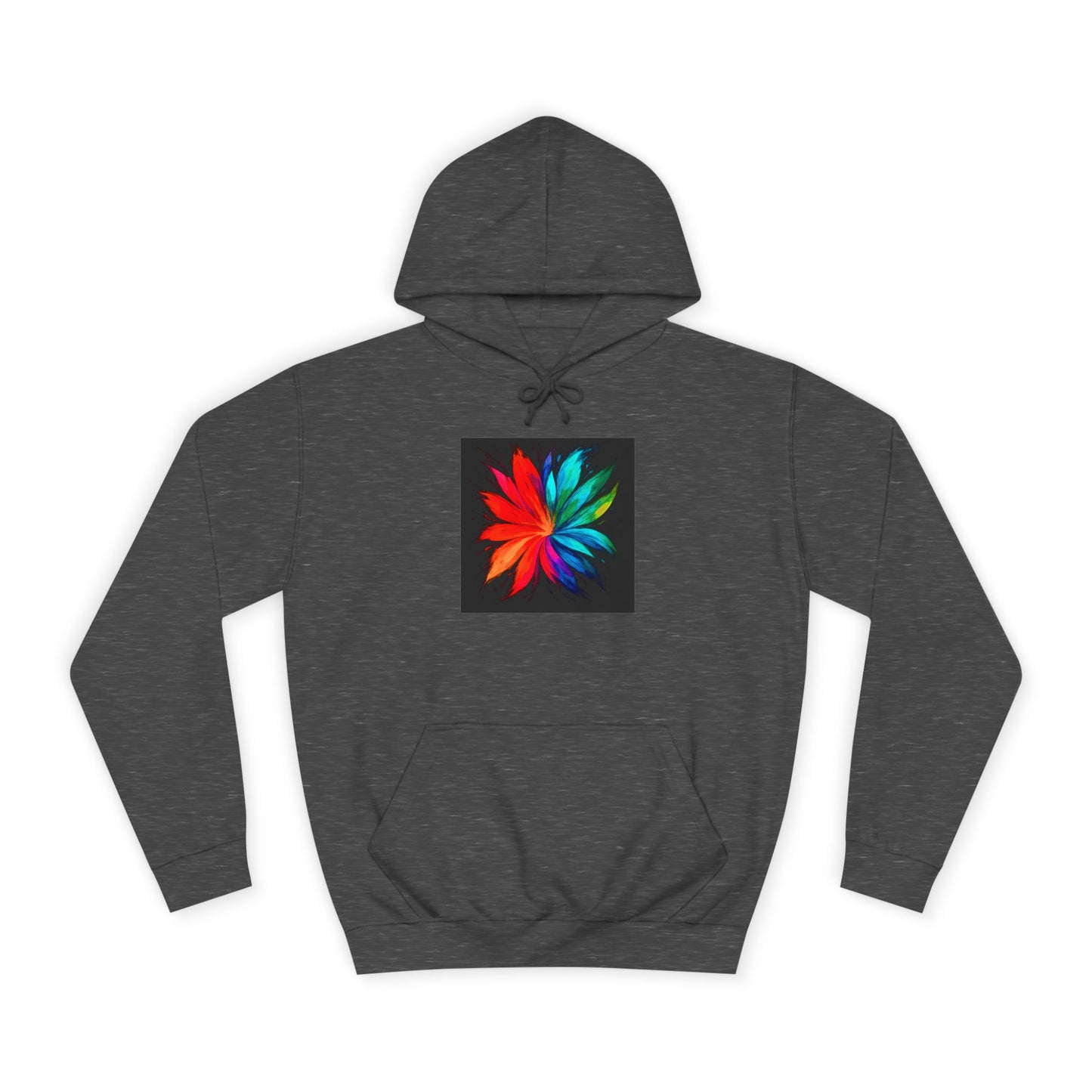 Colorful Bloom Unisex College Hoodie - Melt Design