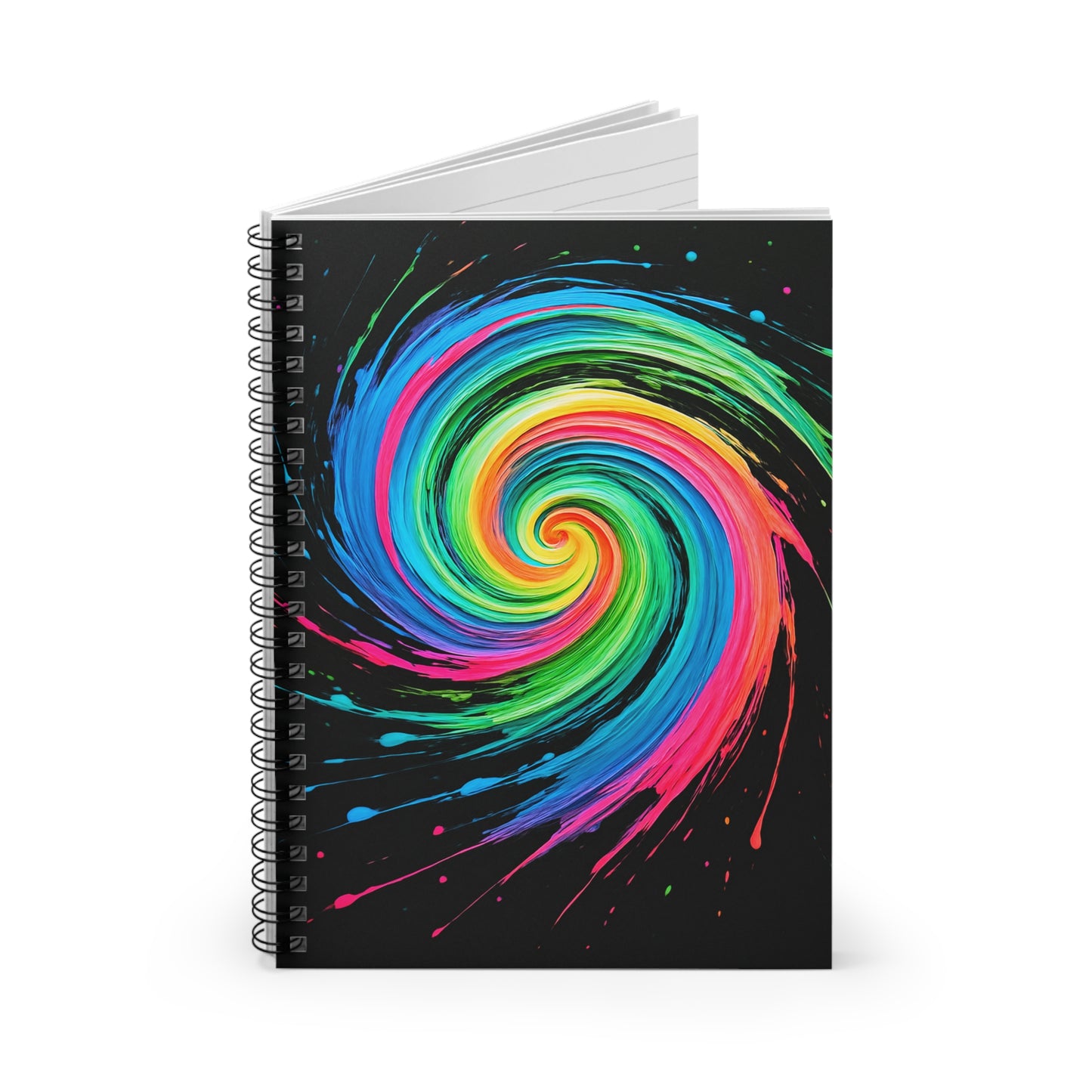 Colorful Spiral Notebook - Melt Design