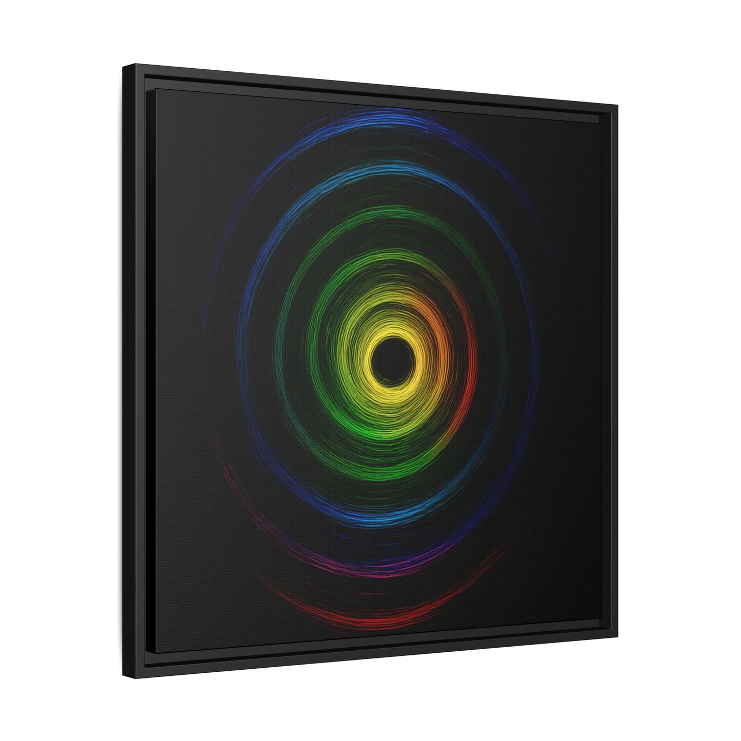Framed Colorful Ripple Art Print - Cyclone Design