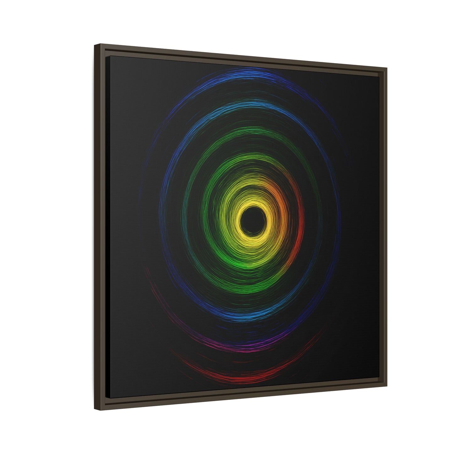 Framed Colorful Ripple Art Print - Cyclone Design