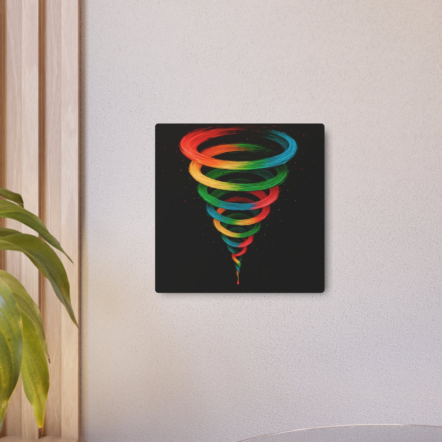 Vibrant Tornado Metal Art - Cyclone Design