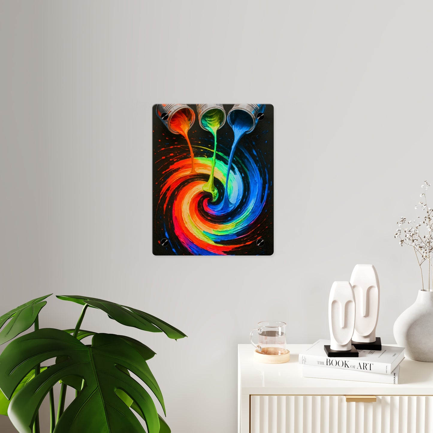 Vibrant Acrylic Wall Art - Melt Design