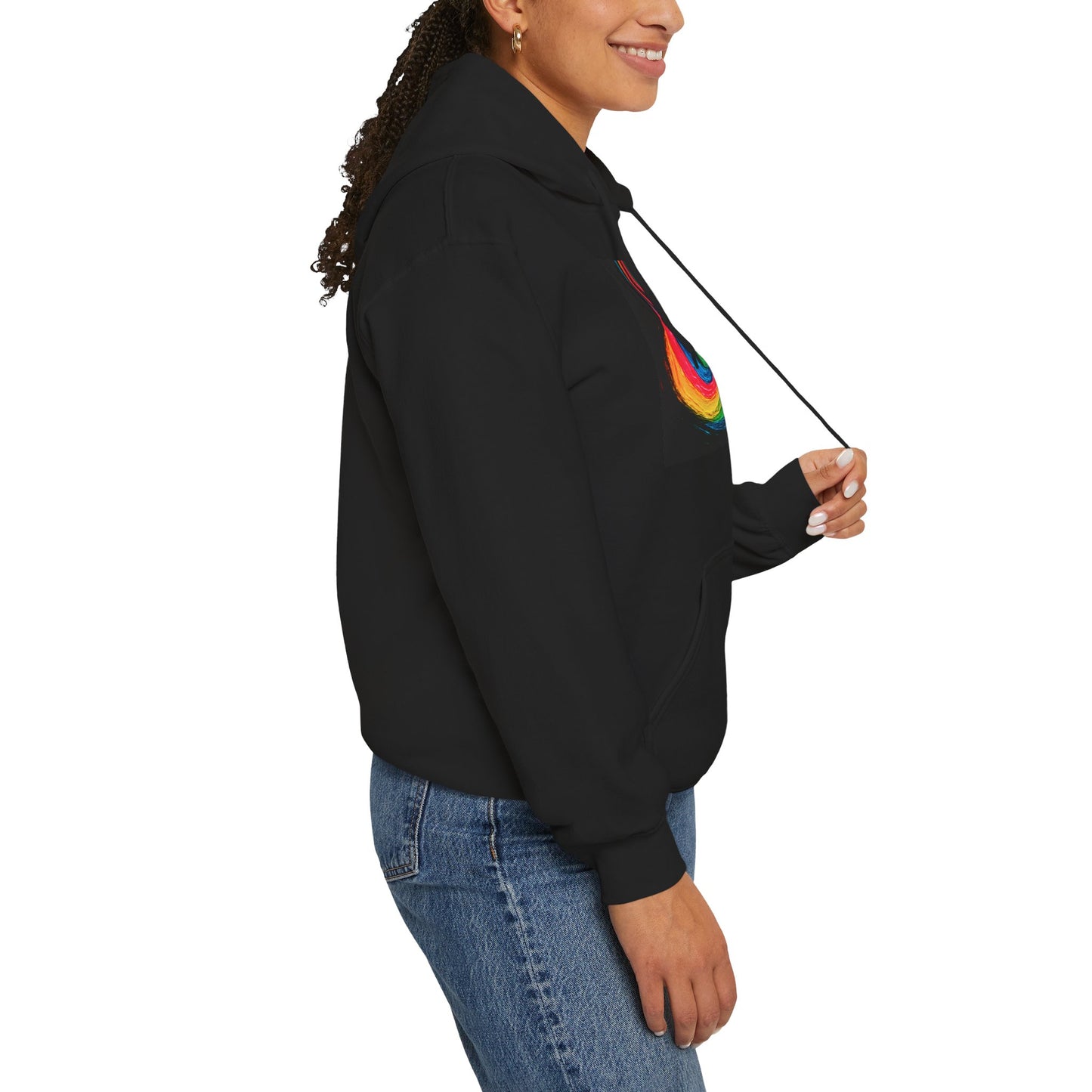 Colorful Swirl Unisex Heavy Blend™ Hooded Sweatshirt - Cyclone Design