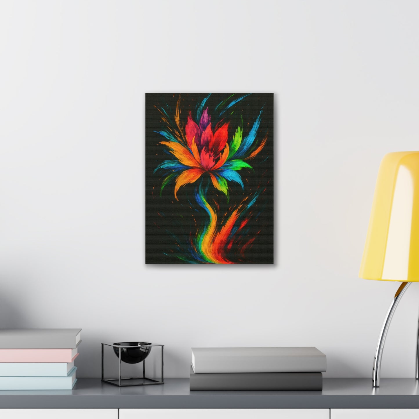 Vibrant Floral Canvas Art - Melt Design