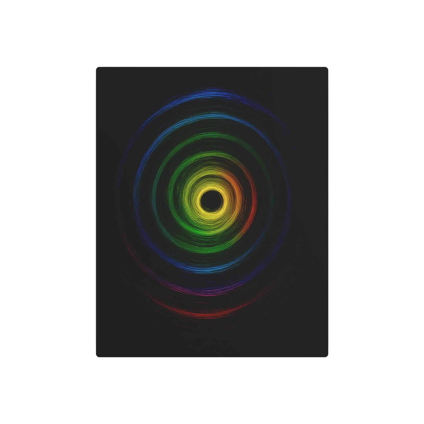 Colorful Spiral WallArt Metal Print - Cyclone Design