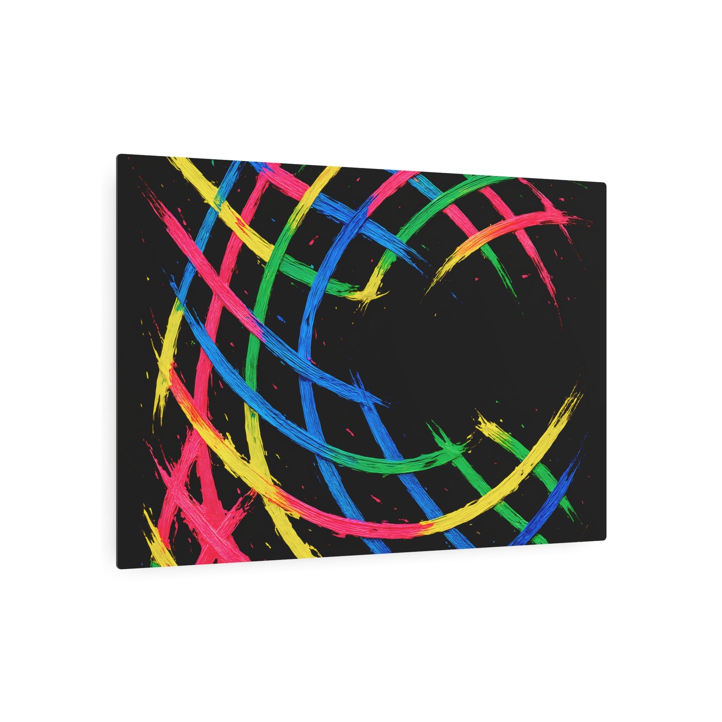 Vibrant Abstract Metal WallArt - Weave Design