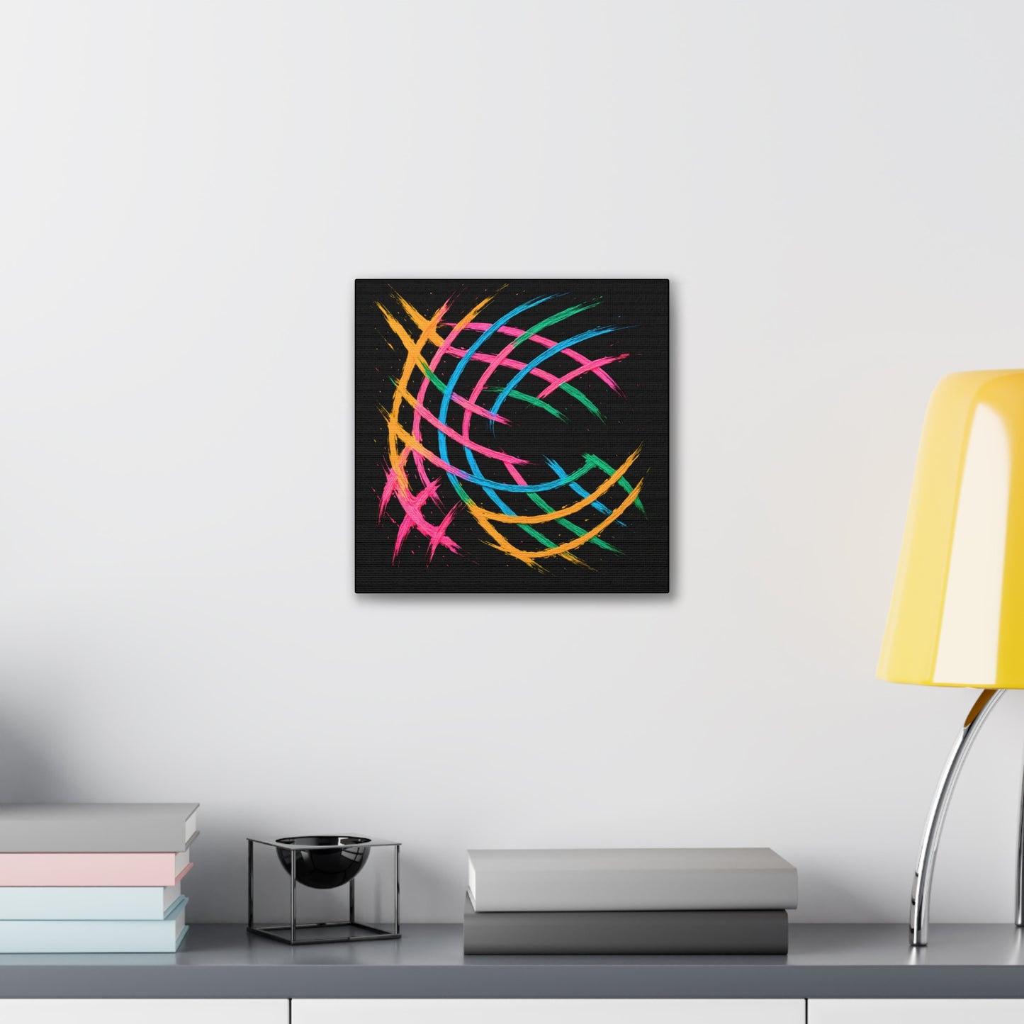 Vibrant Art Canvas Print - Weave Design