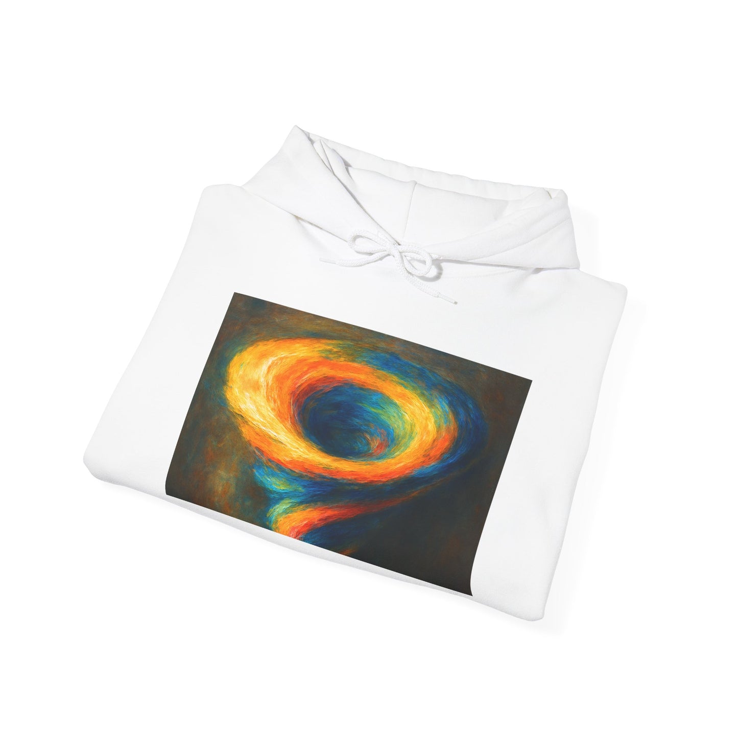Colorful Whirlwind Unisex Hoodie - Cyclone Design