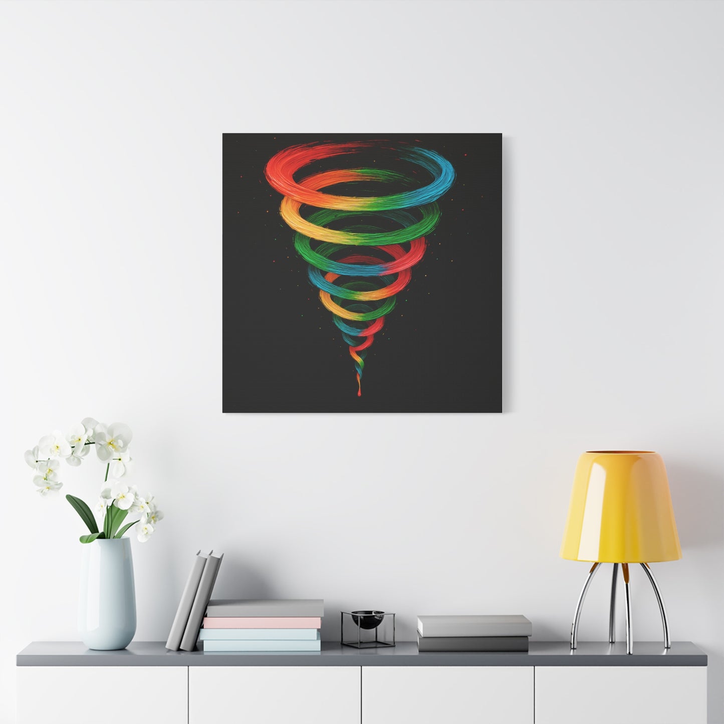 Vibrant Tornado Canvas Wall Art - Cyclone Design