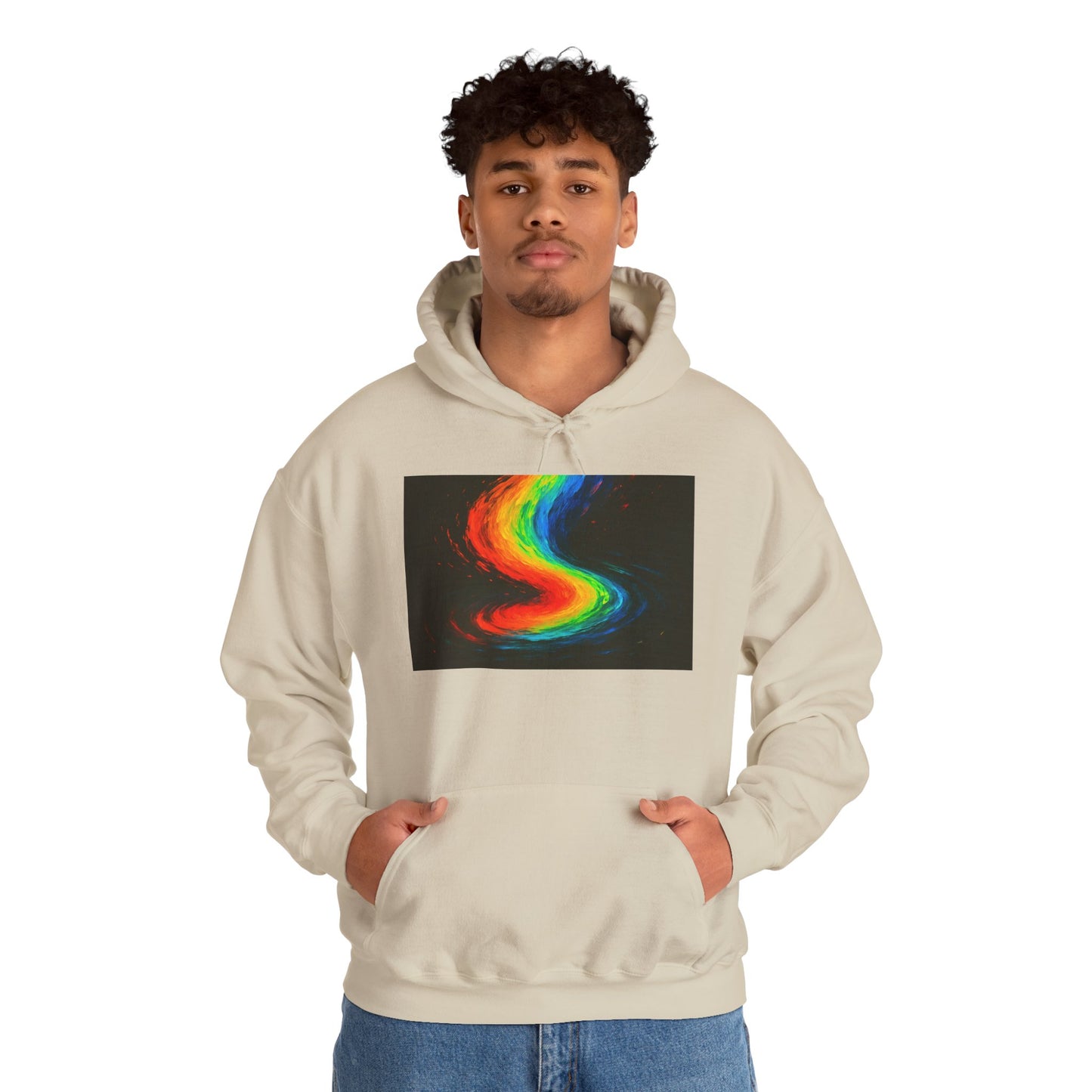 Rainbow Swirl Unisex Heavy Blend Hoodie - Melt Design