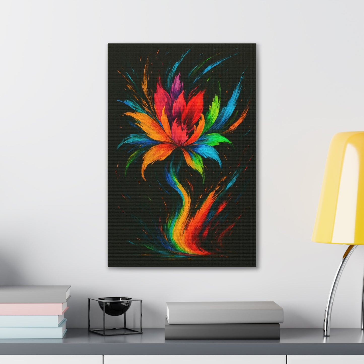 Vibrant Floral Canvas Art - Melt Design
