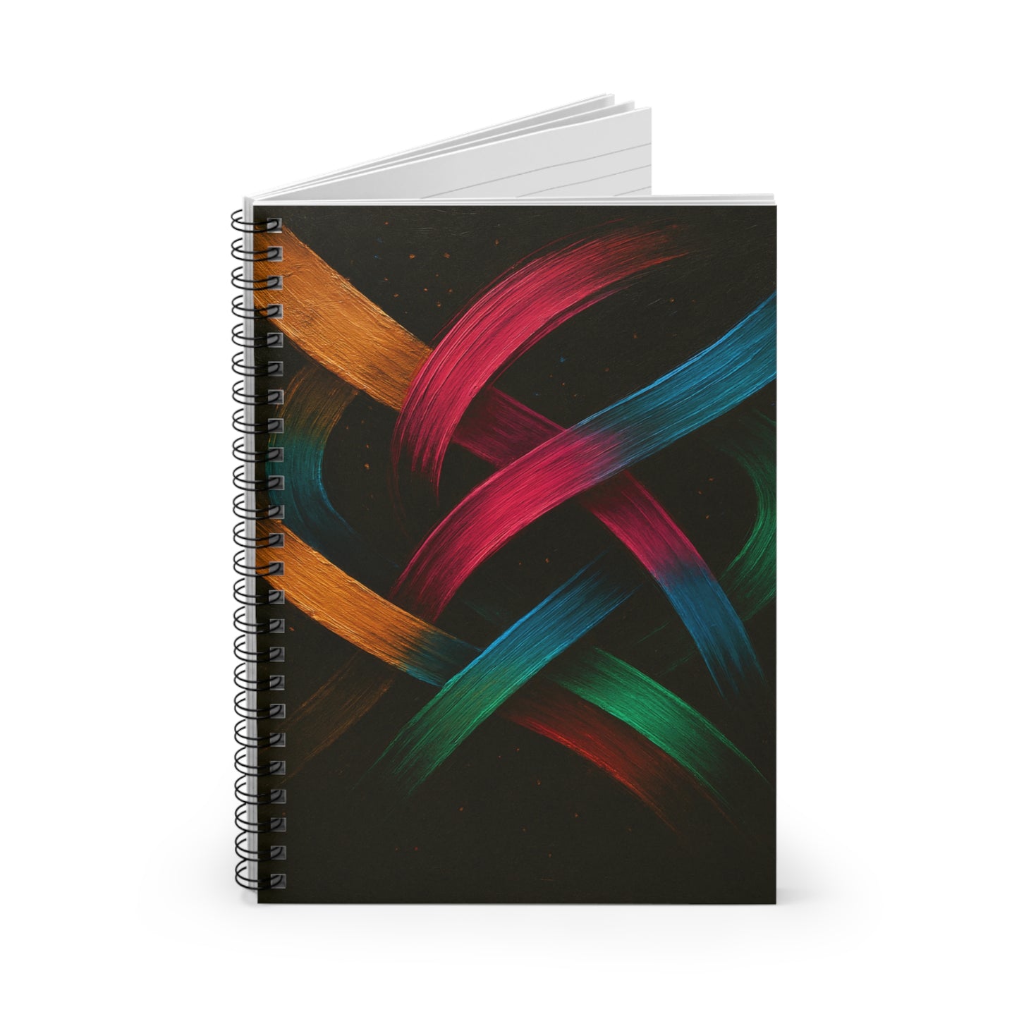Colorful Spiral Notebook - Weave Design