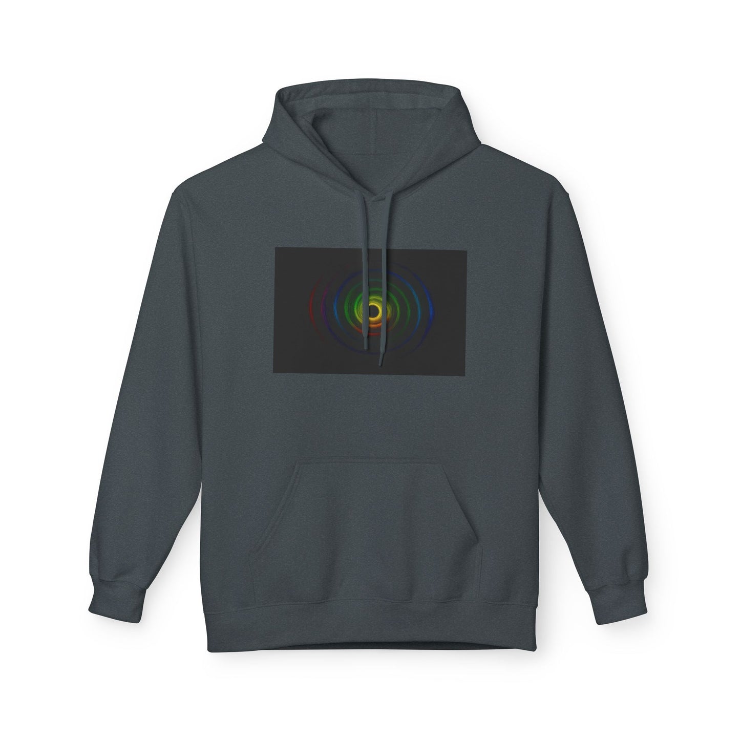 Colorful Wave Graphic Fleece Unisex Hoodie - Cycone Design