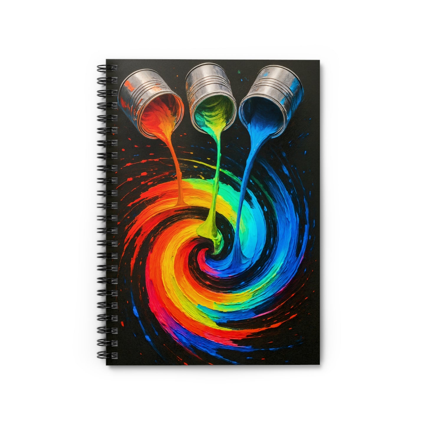 Vibrant Spiral Notebook - Melt Design