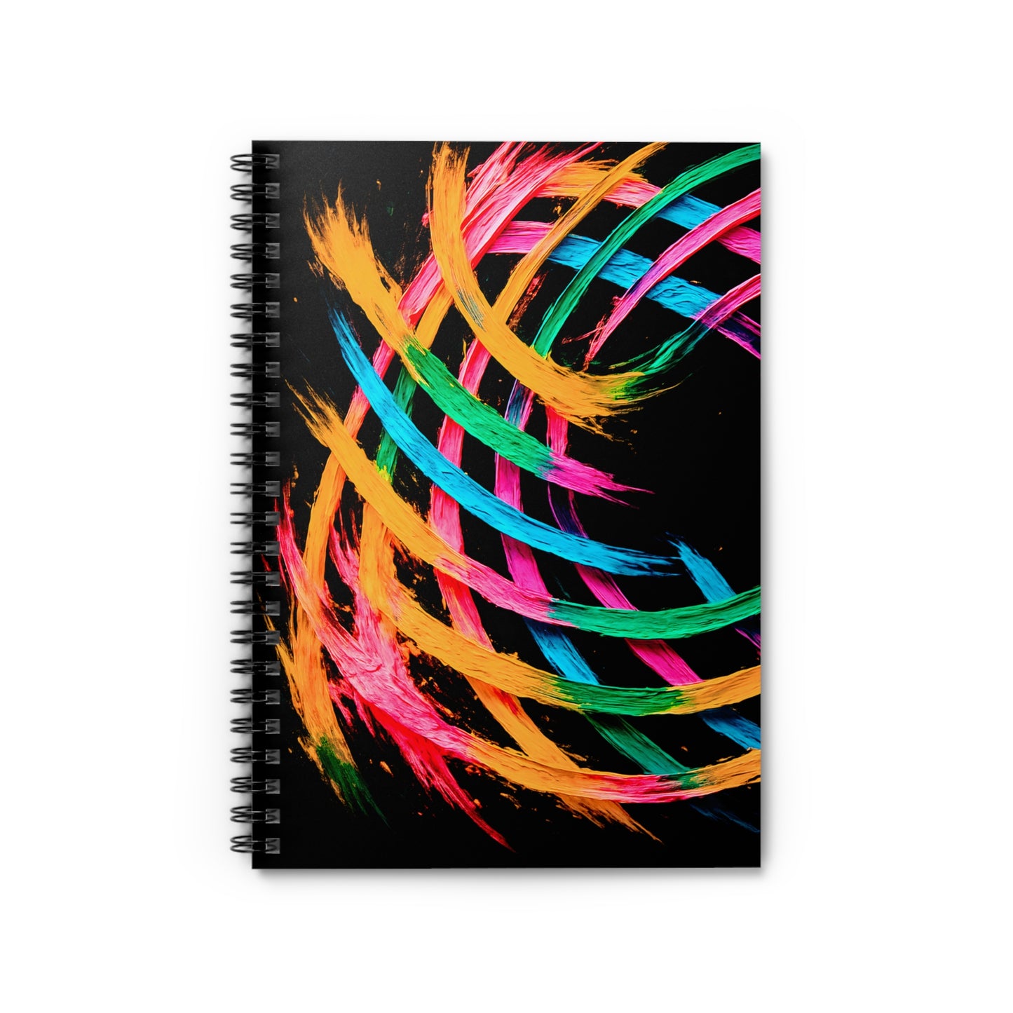 Vibrant Spiral Notebook - Weave Design