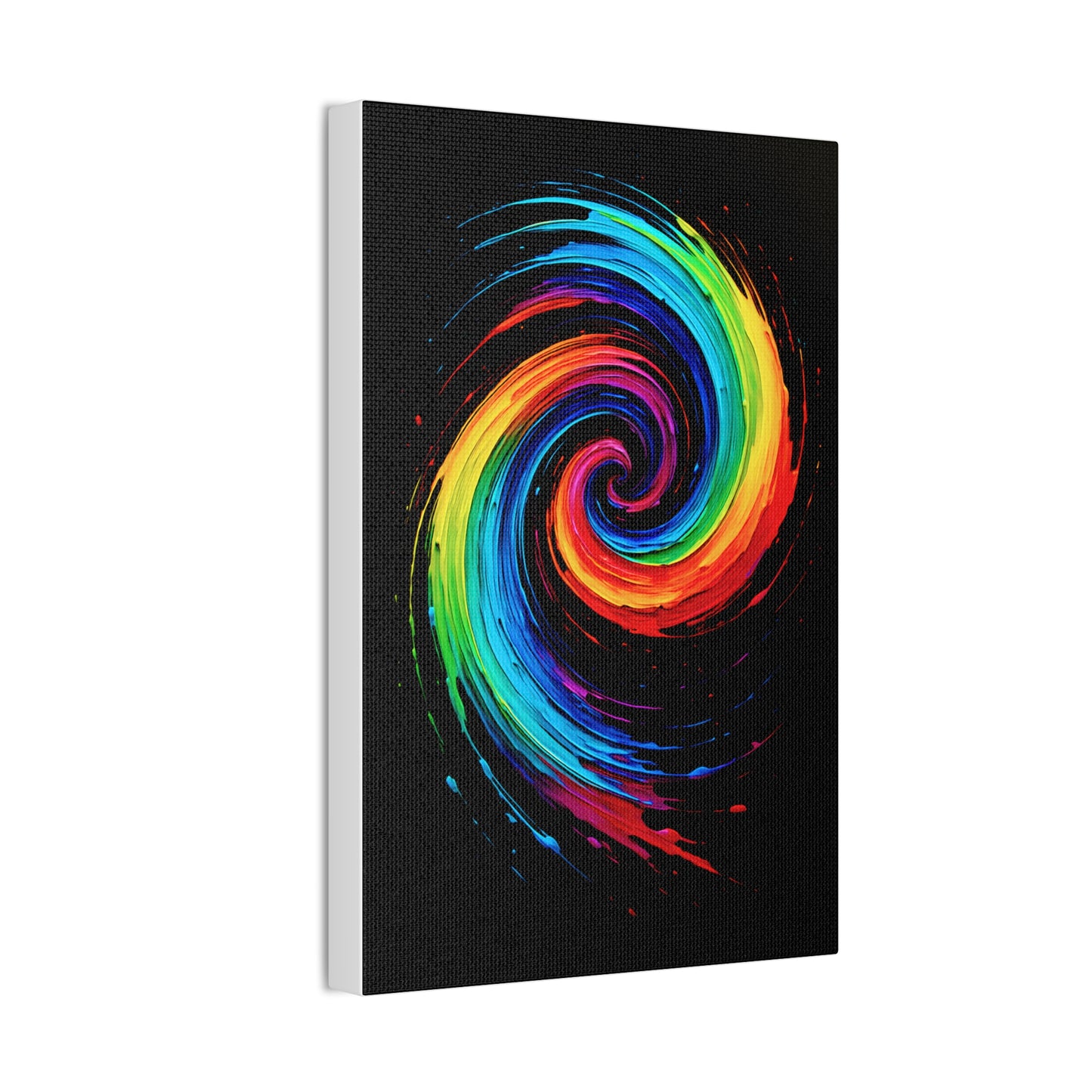 Colorful Swirl Canvas Art - Cyclone Design