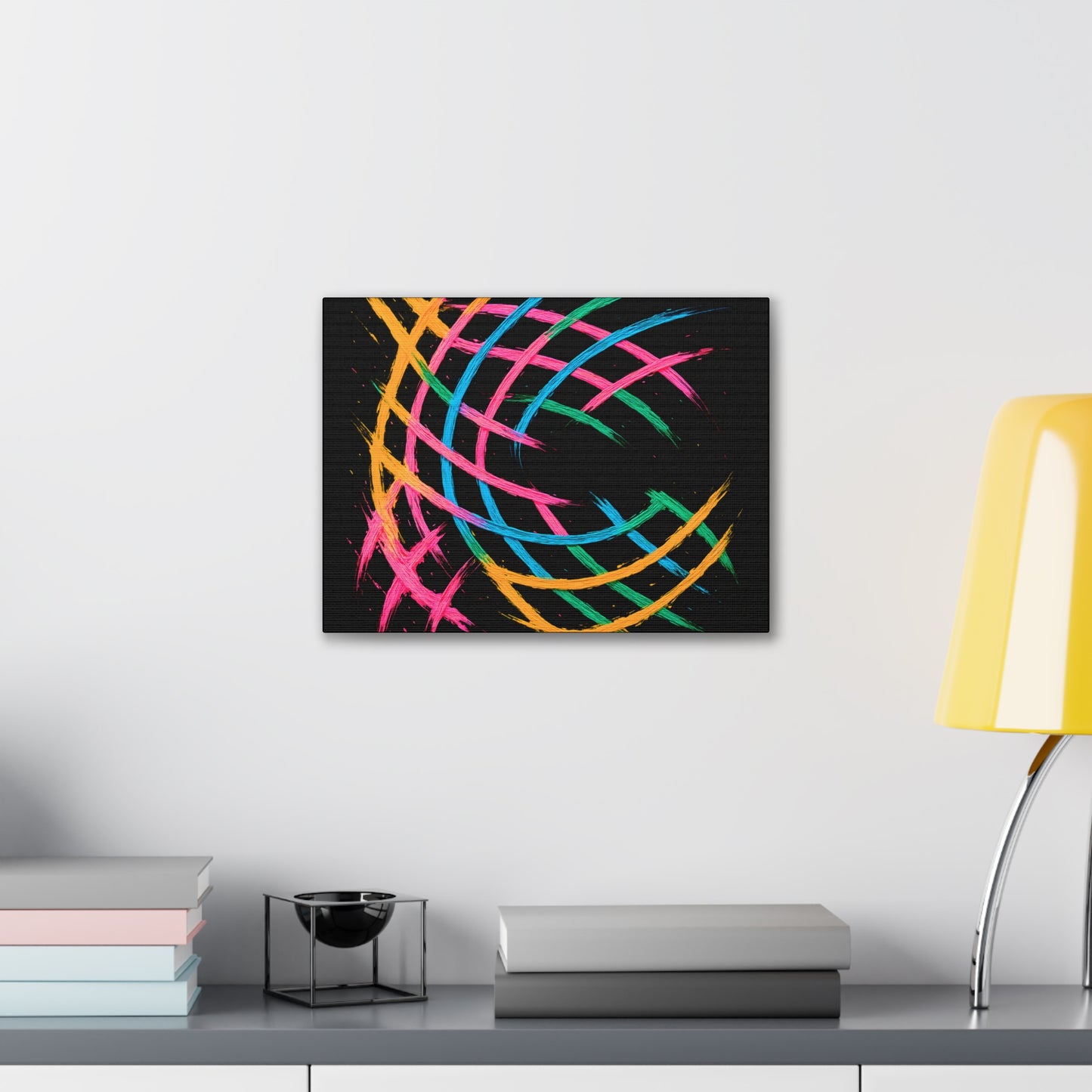 Vibrant Art Canvas Print - Weave Design