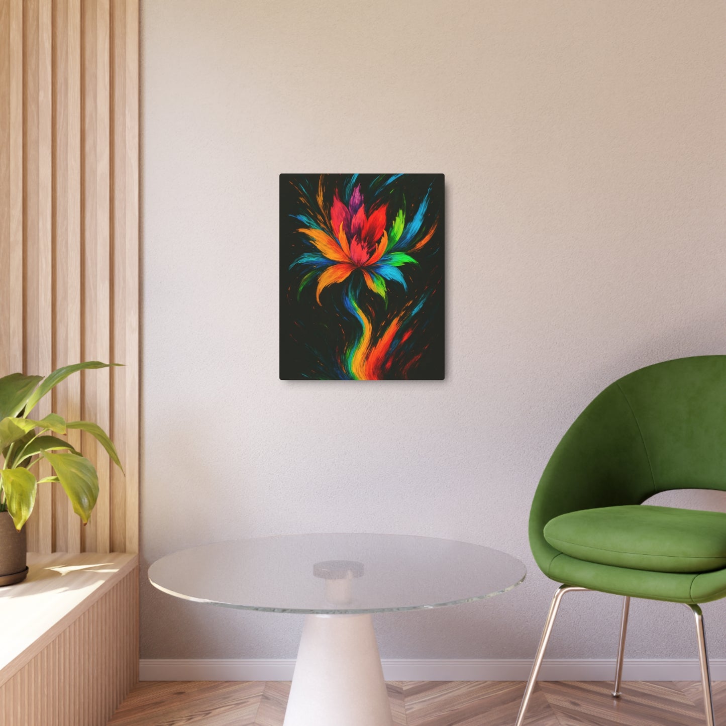 Vibrant Lotus Metal Art for Home Decor - Melt Design
