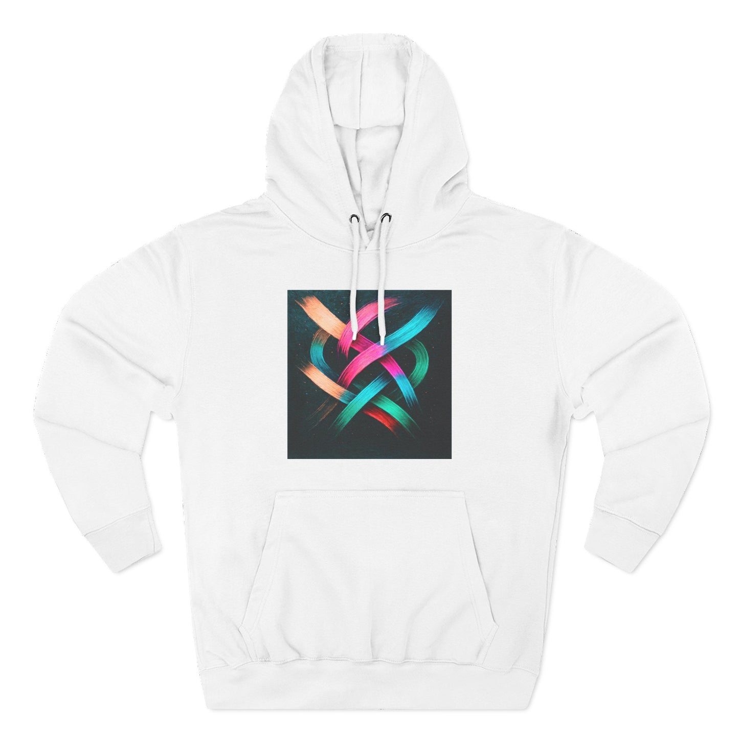 Colorful Abstract Art Hoodie - Weave Design