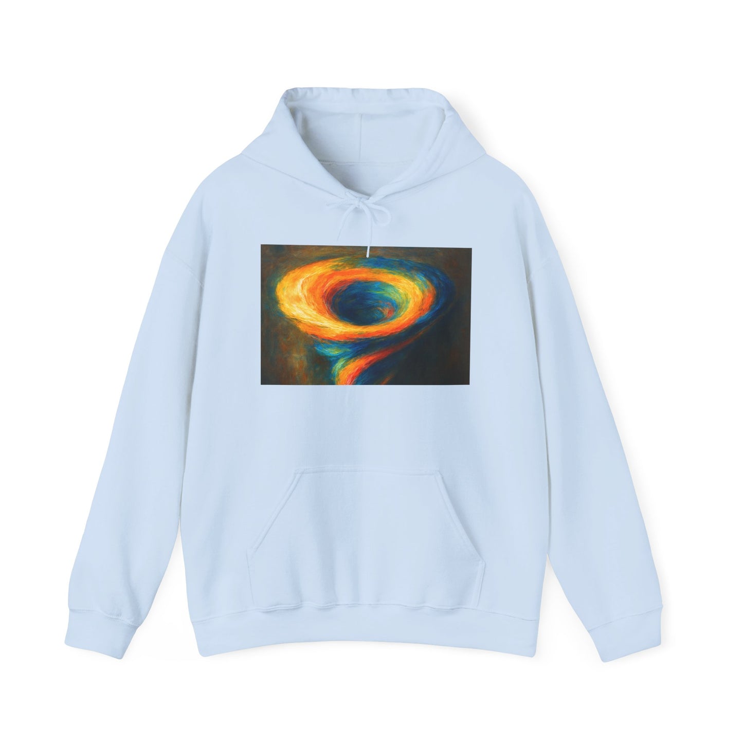 Colorful Whirlwind Unisex Hoodie - Cyclone Design