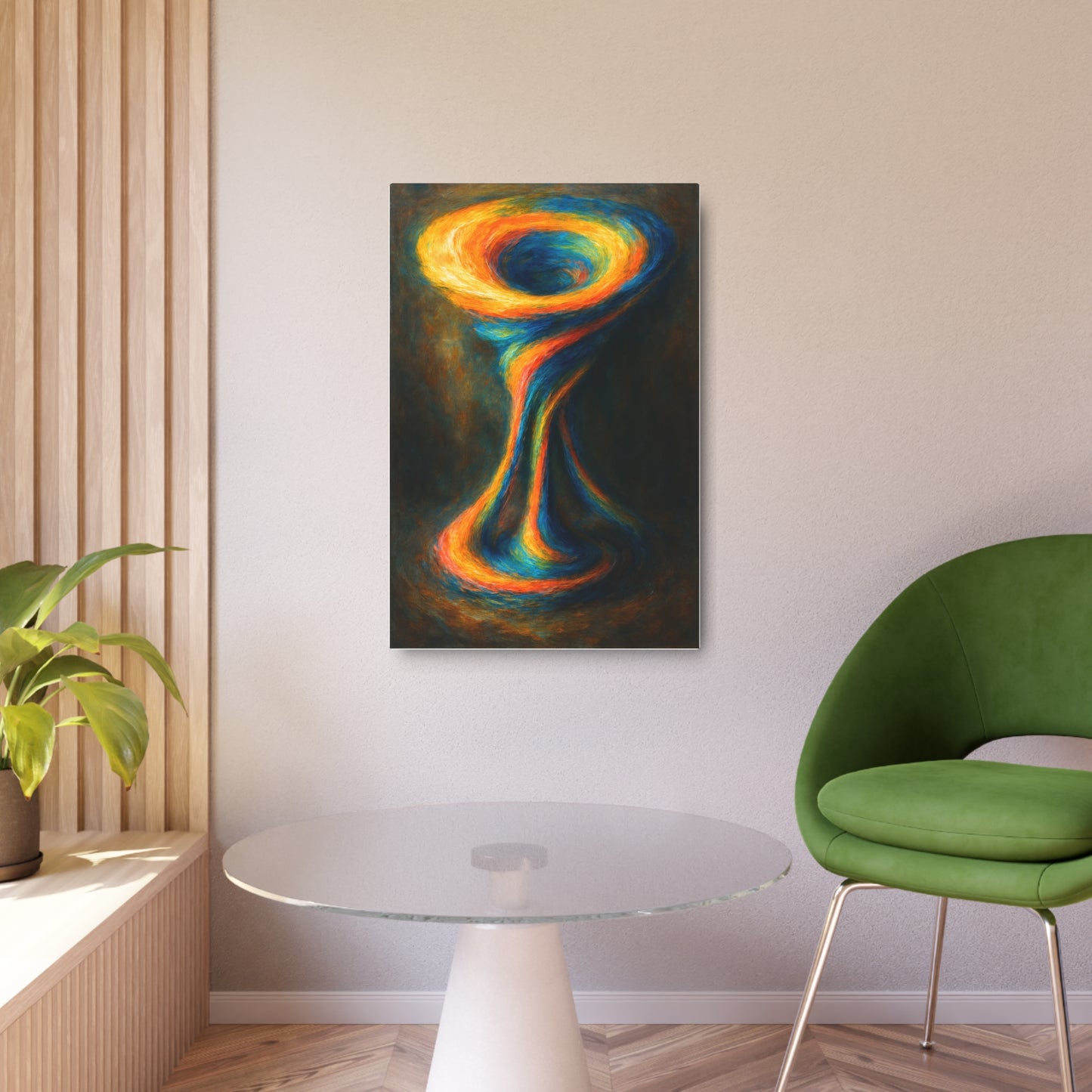 Colorful Wall Decor Metal Art - Cyclone Design