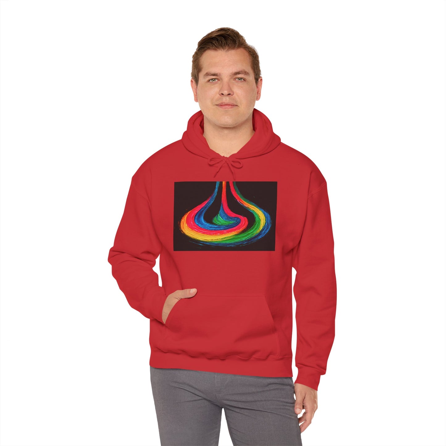 Colorful Swirl Unisex Heavy Blend™ Hooded Sweatshirt - Cyclone Design