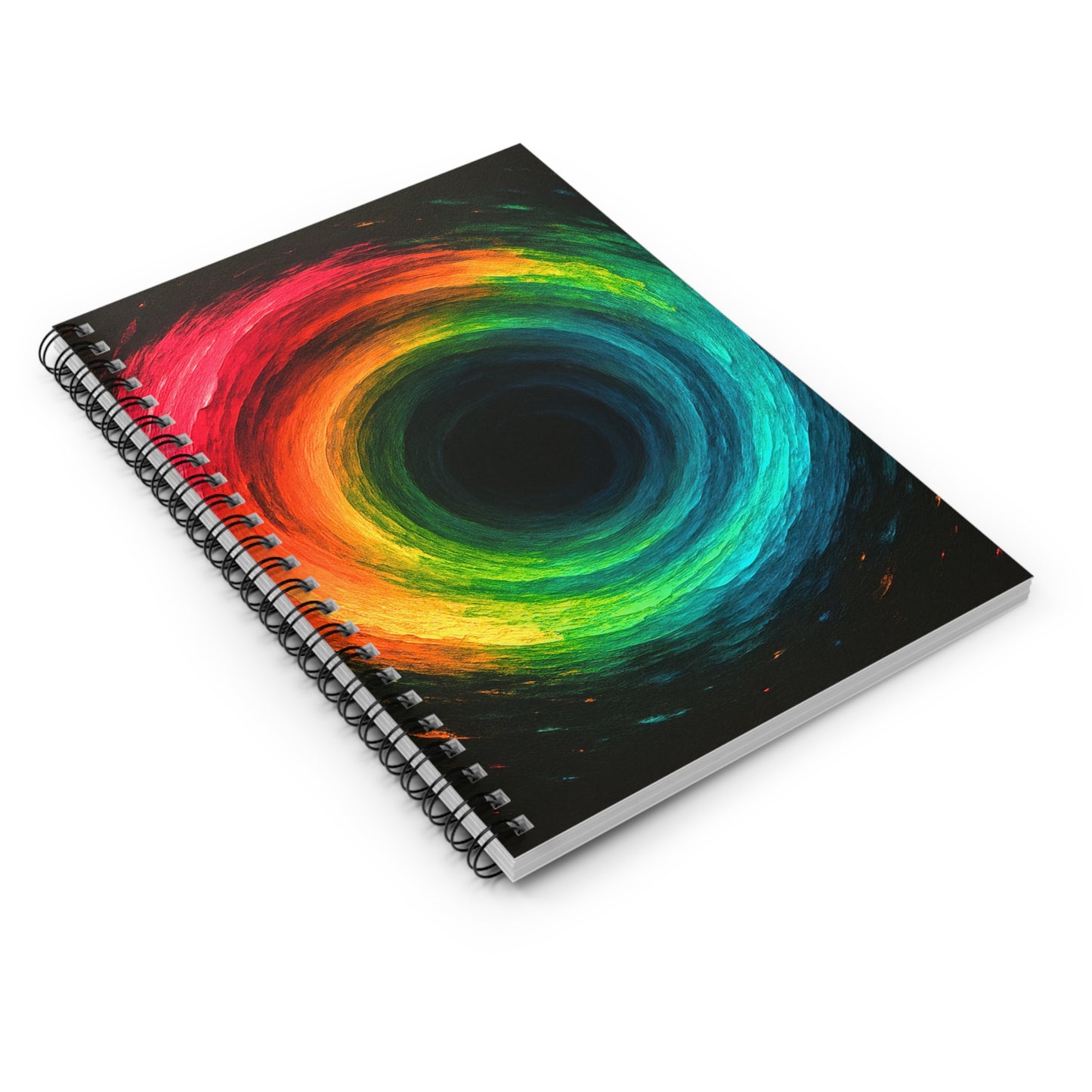 Colorful Spiral Notebook - Cyclone Design