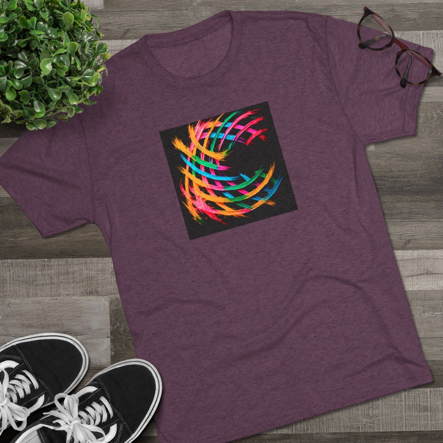 Unisex Tri-Blend Crew Tee - Weave Design