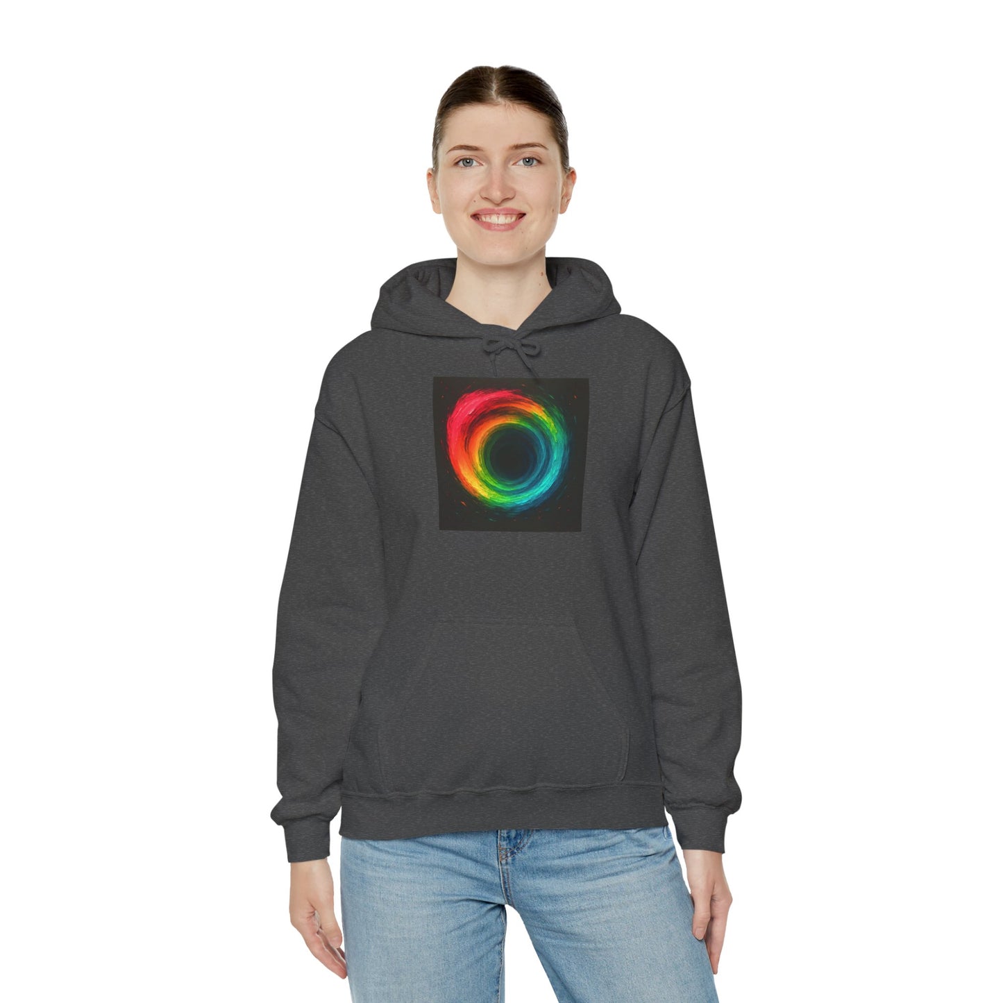 Colorful Circle Unisex Hoodie - Cyclone Design