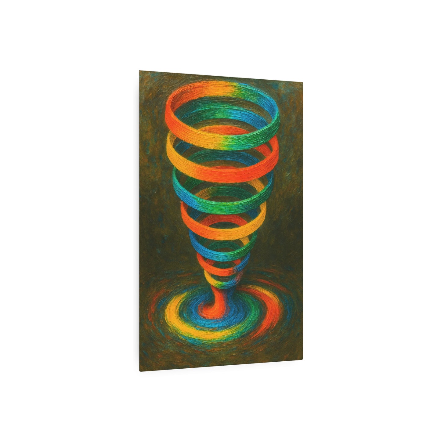 Vibrant Metal Wall Art - Cyclone Design
