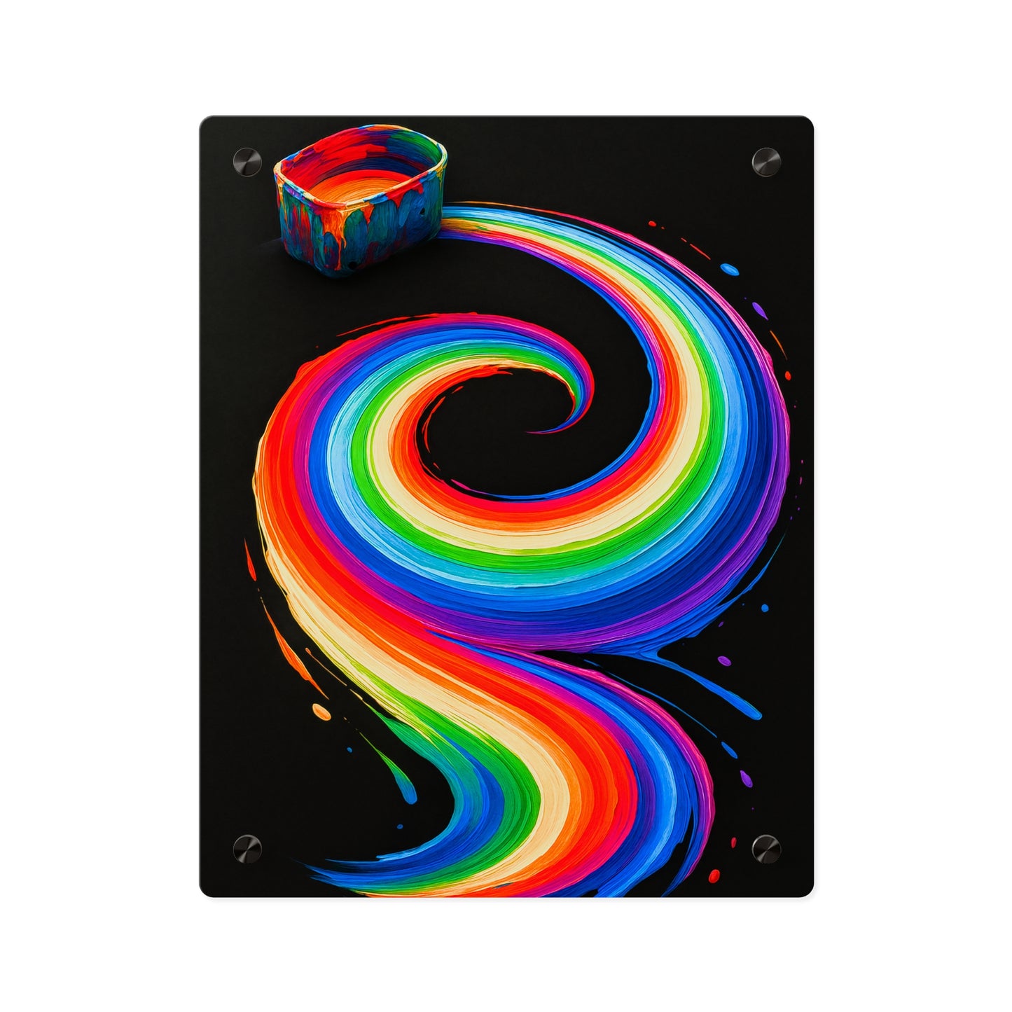 Vibrant Acrylic Wall Art - Melt Design