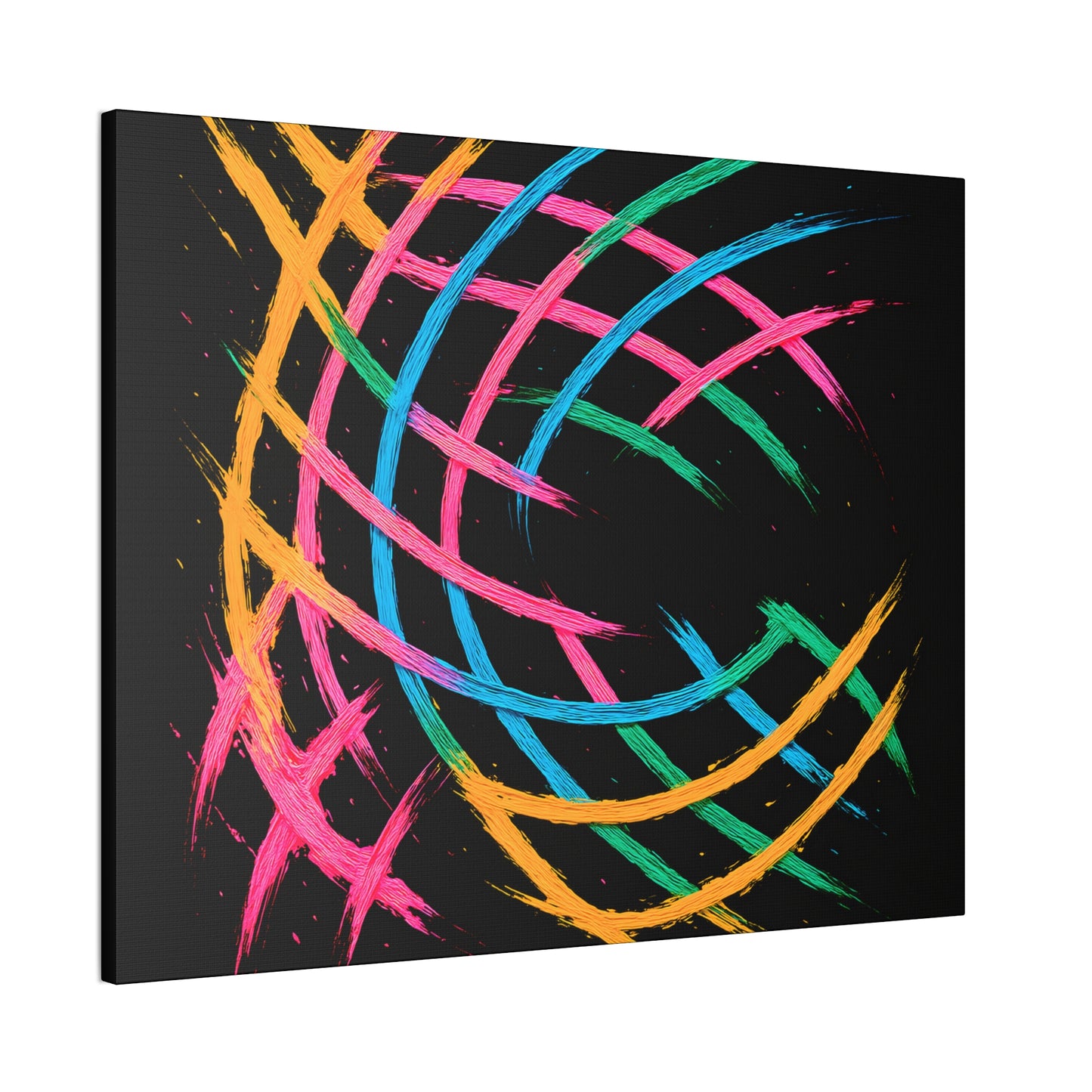 Vibrant Art Canvas Print - Weave Design