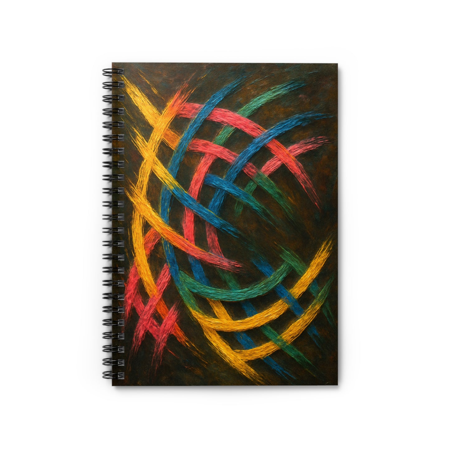 Colorful Spiral Notebook - Weave Design