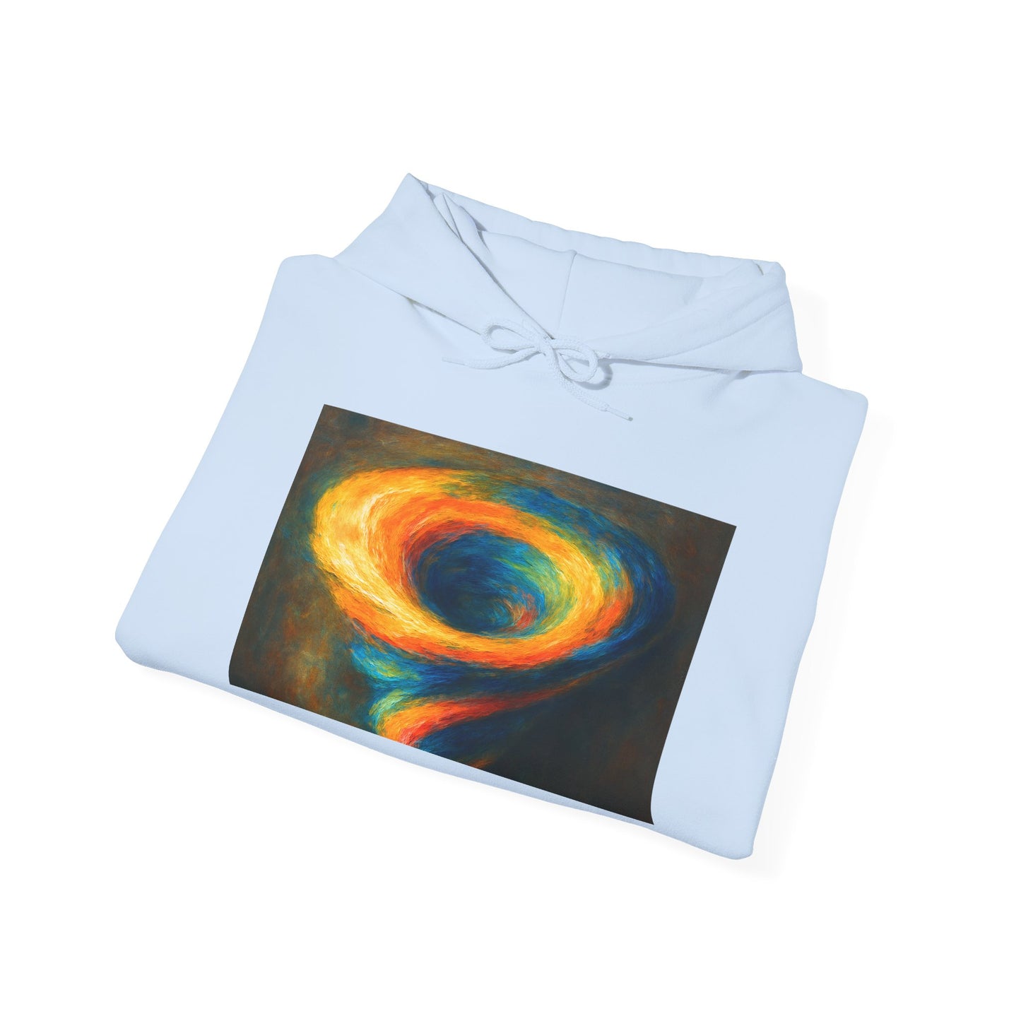Colorful Whirlwind Unisex Hoodie - Cyclone Design
