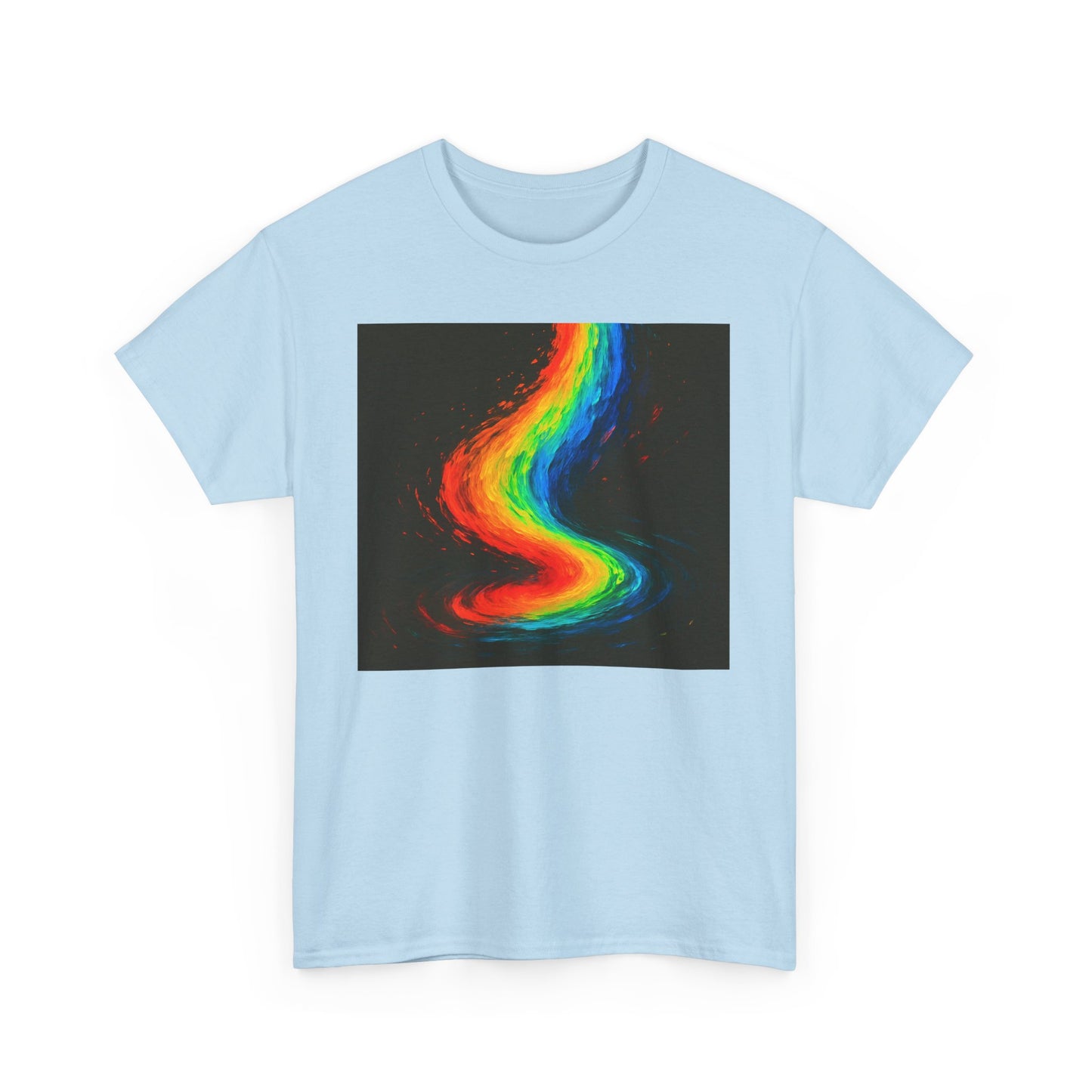 Rainbow Swirl Unisex Heavy Cotton Tee - Melt Design