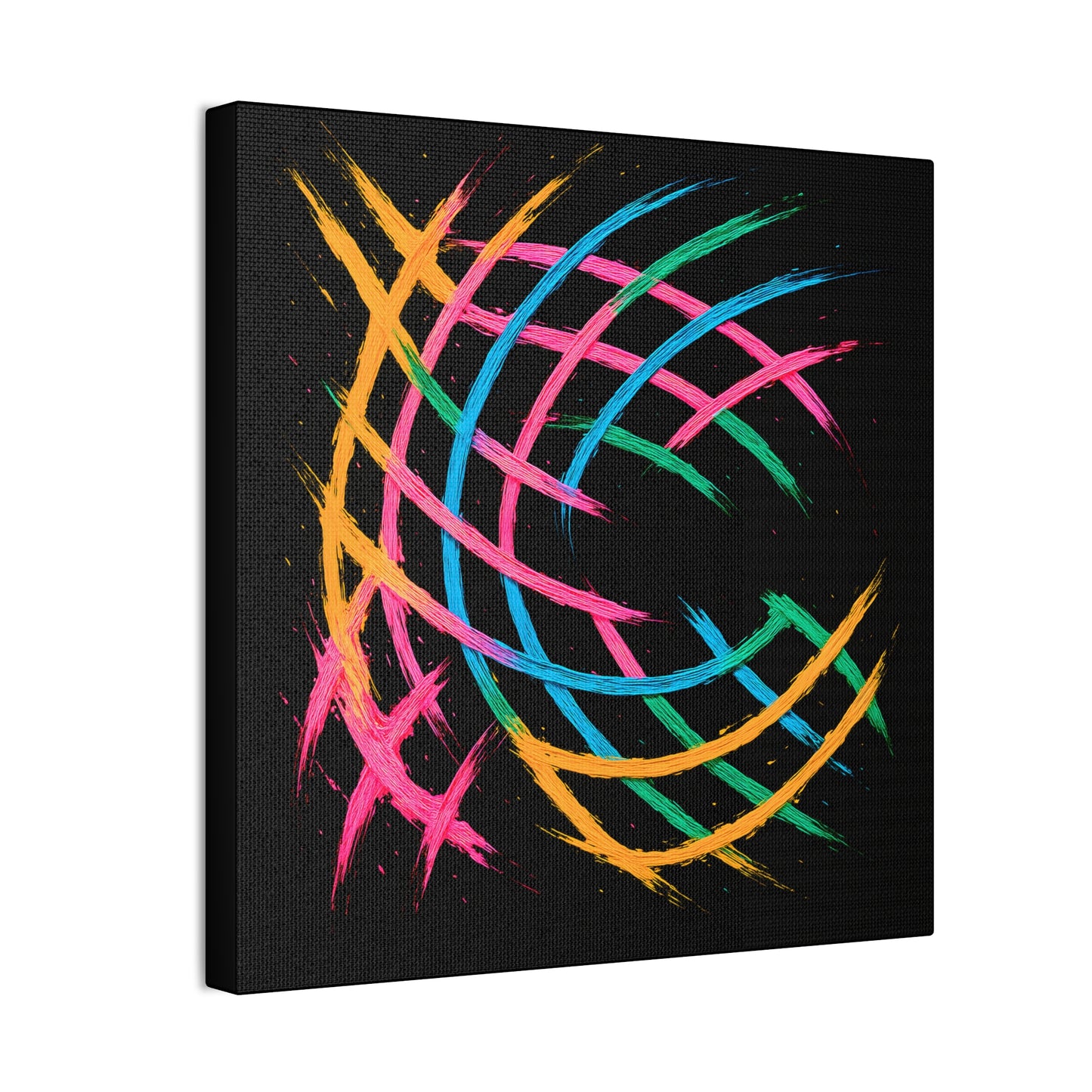 Vibrant Art Canvas Print - Weave Design
