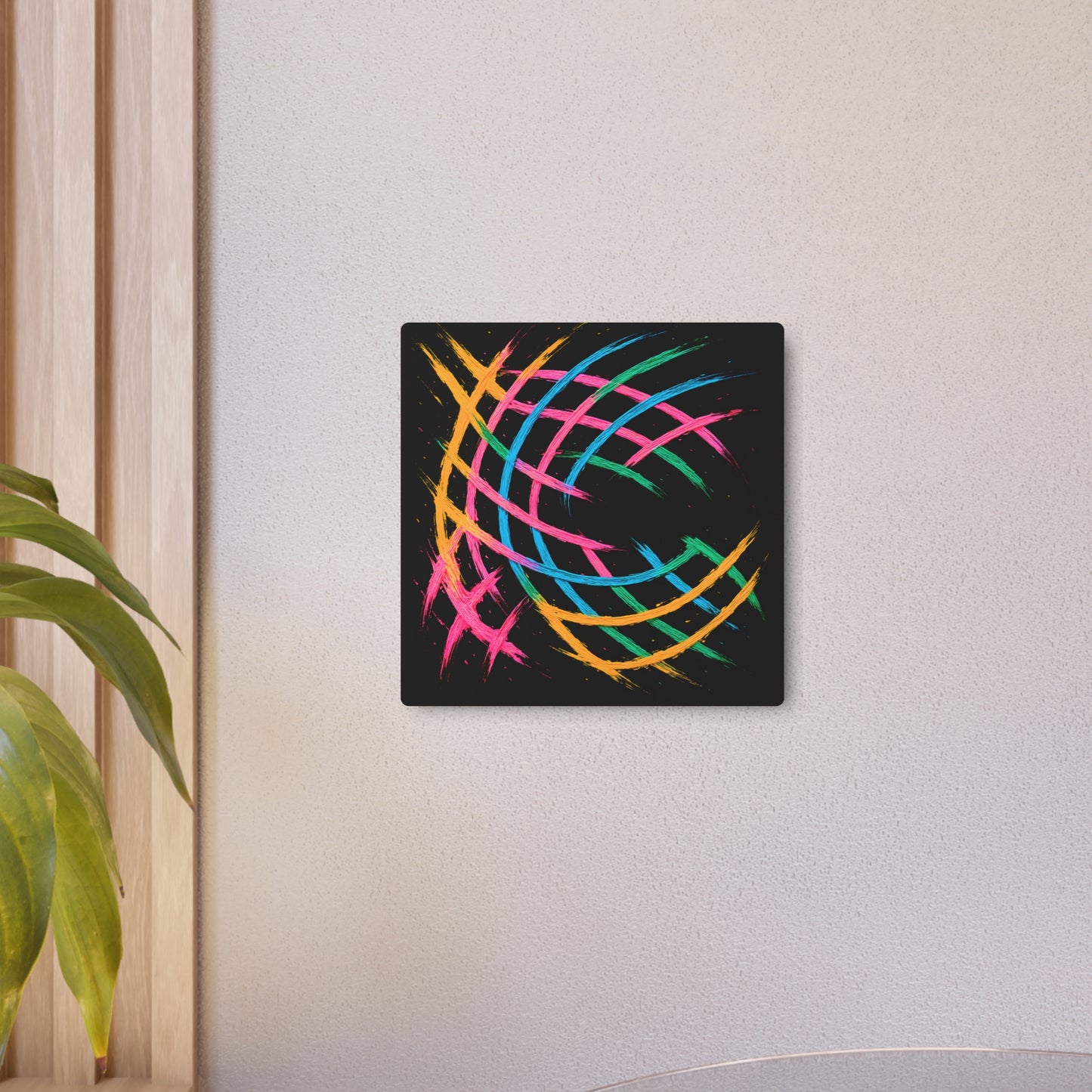 Colorful Wall Décor Metal Art - Weave Design